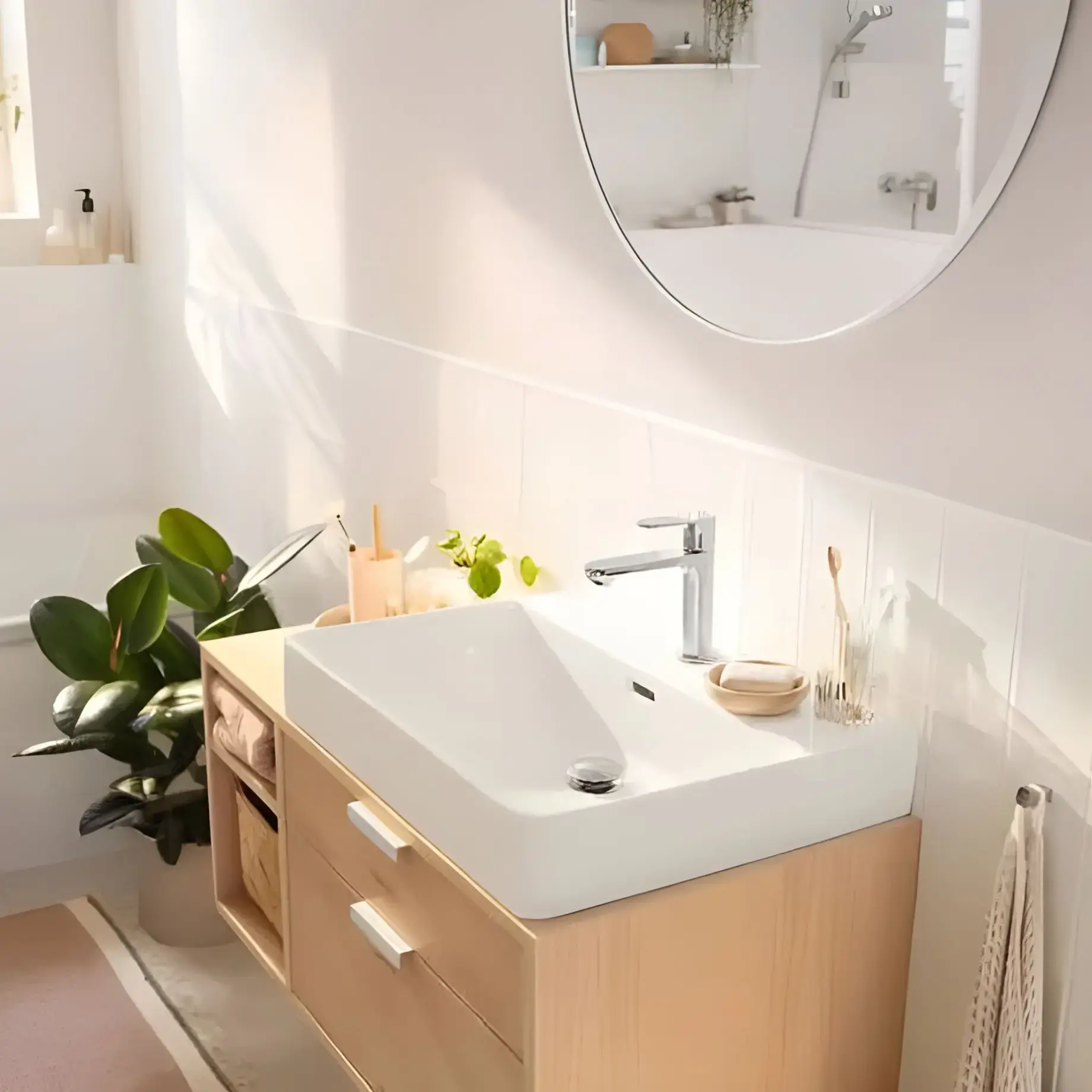 Змішувач для раковини Rebris S Hansgrohe 72520000 Chrome — вид згори