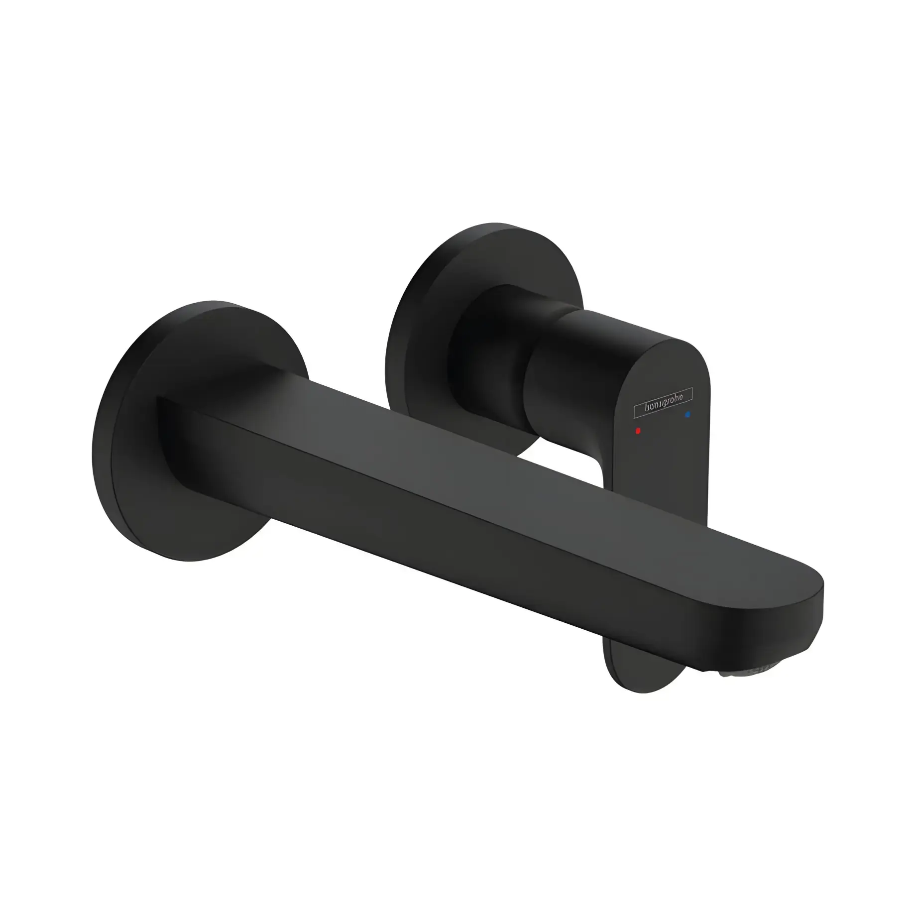 Змішувач для раковини Rebris S Hansgrohe 72528670 Matt Black — вид на білому тлі