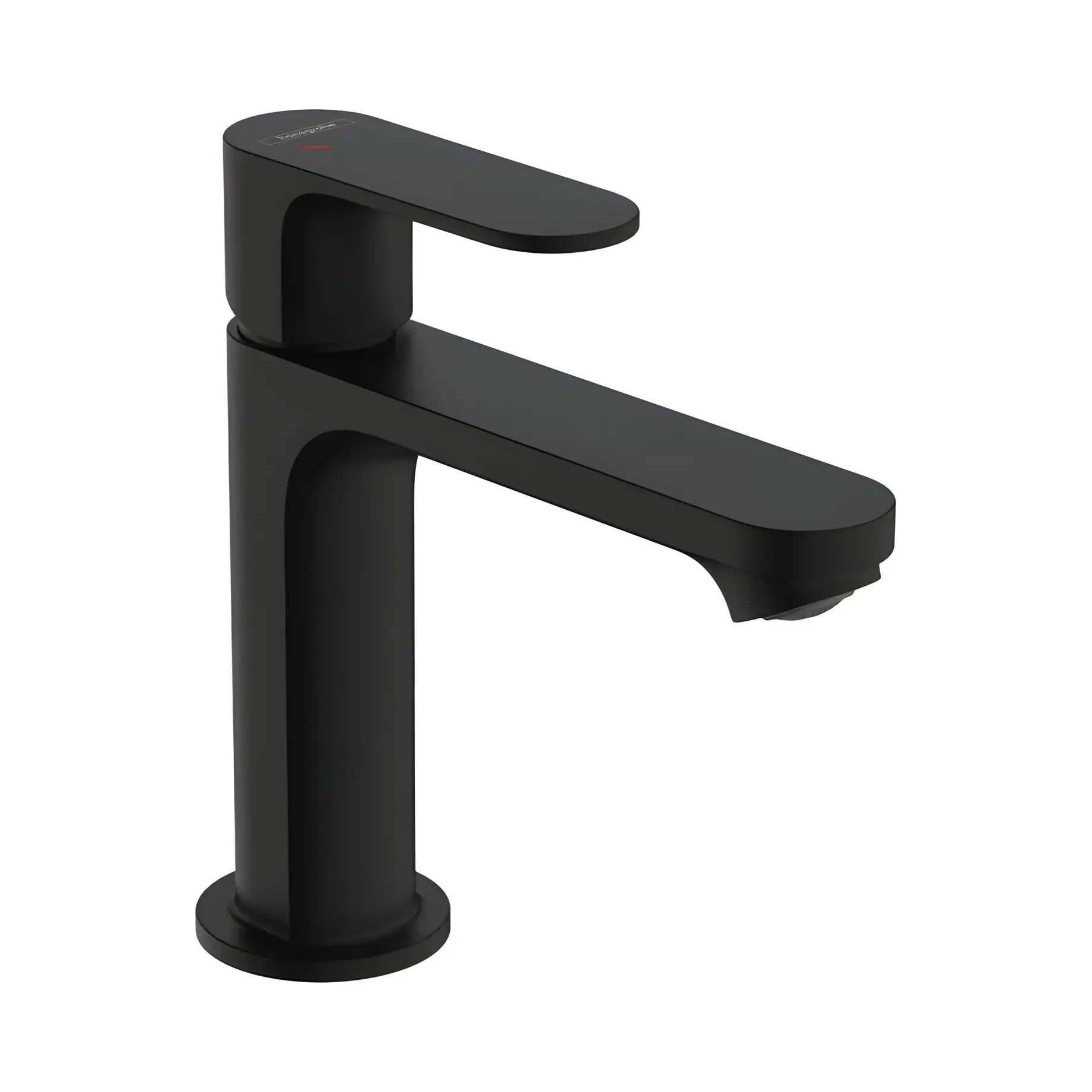 Змішувач для раковини Rebris S Hansgrohe 72588670 Matt Black — вид на білому тлі