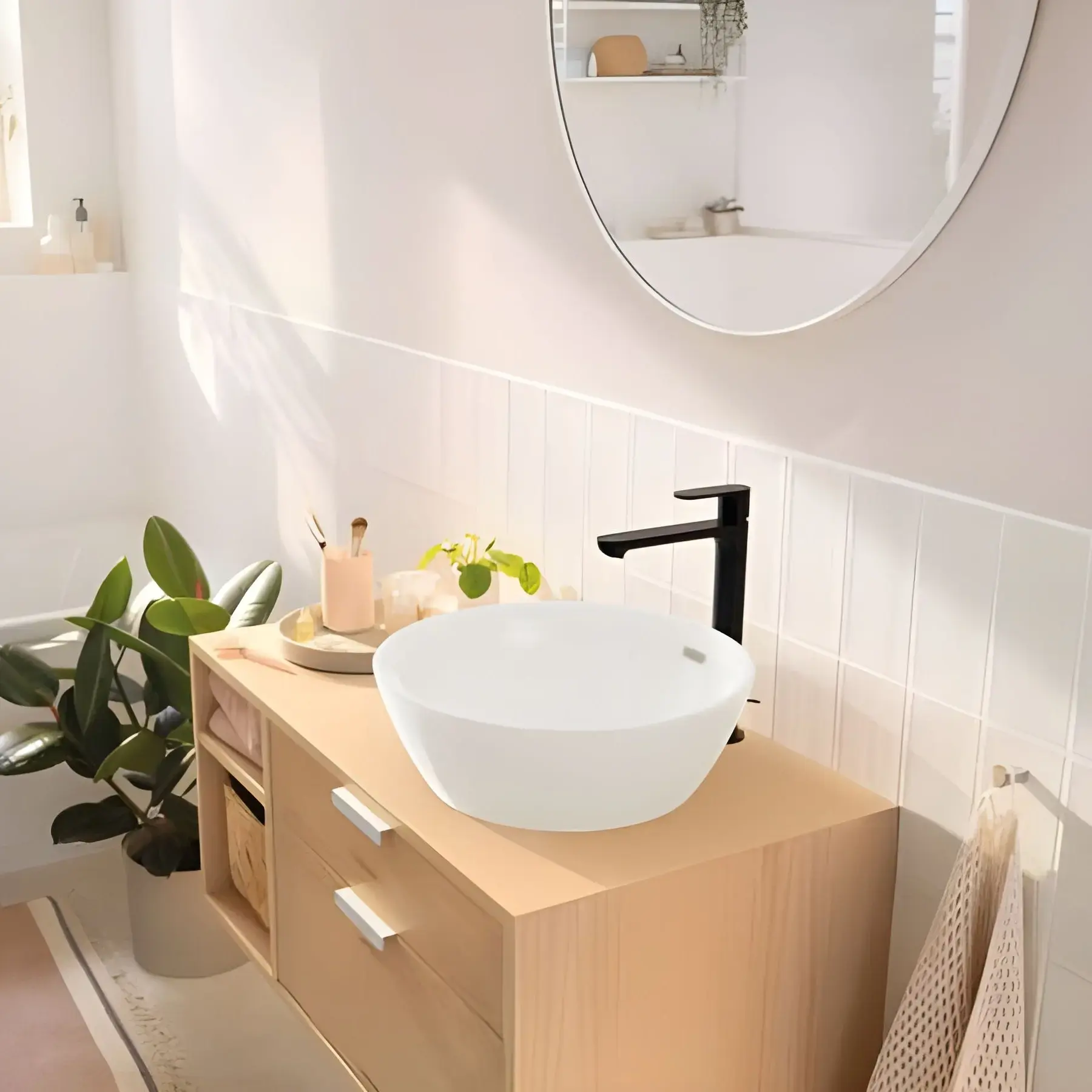 Змішувач для раковини Rebris S Hansgrohe 72590670 Matt Black — вид спереду