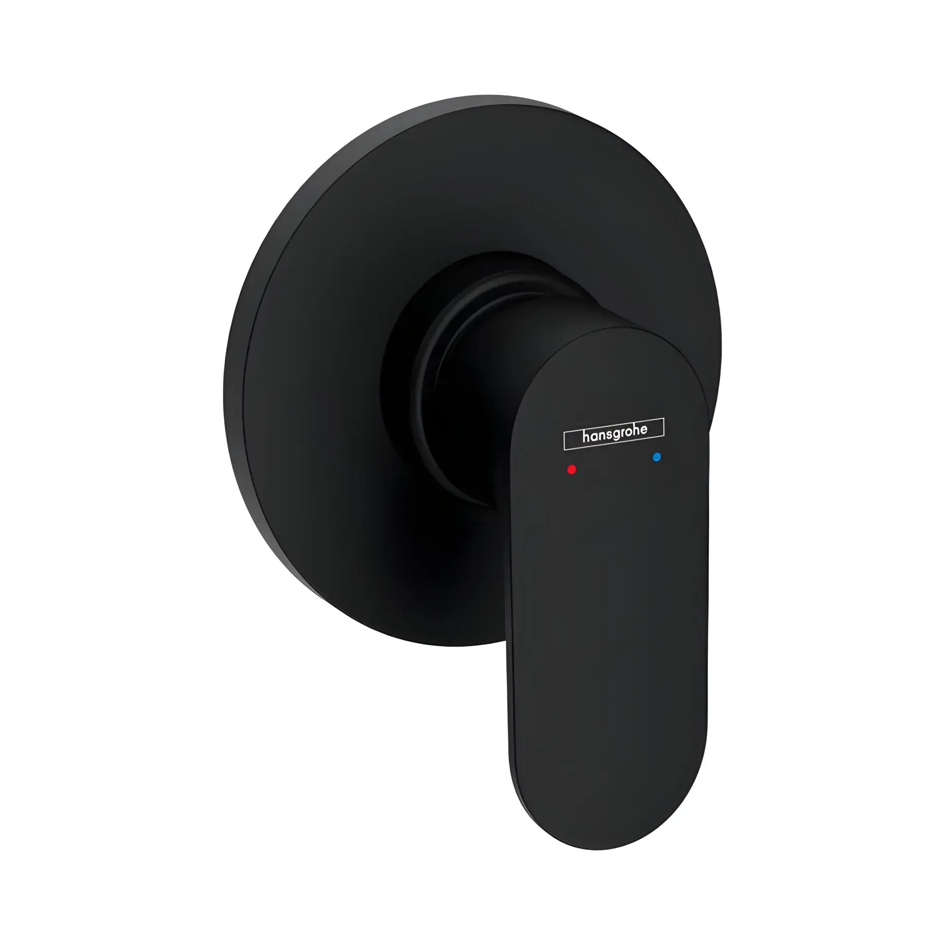 Змішувач для душу Rebris S Hansgrohe 72649670 Matt Black — вид на білому тлі