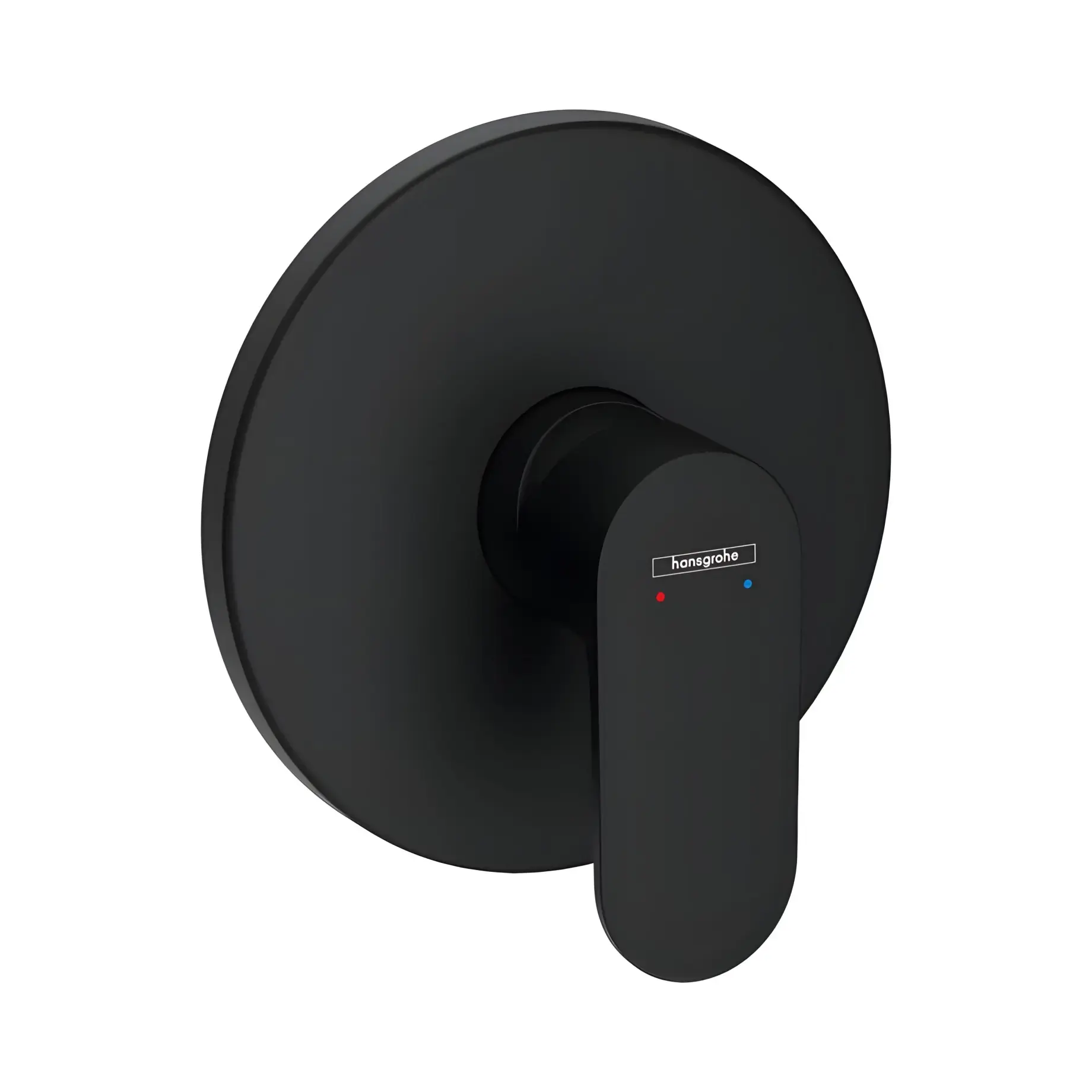 Змішувач для душу Rebris S Hansgrohe 72667670 Matt Black — вид на білому тлі