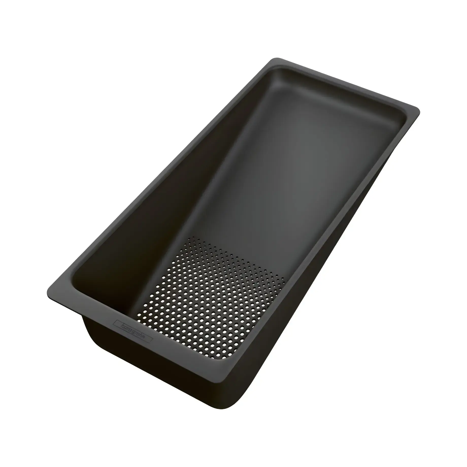 Коландер для кухонної мийки F14 Hansgrohe 40963000 Matt Black — вид на білому тлі