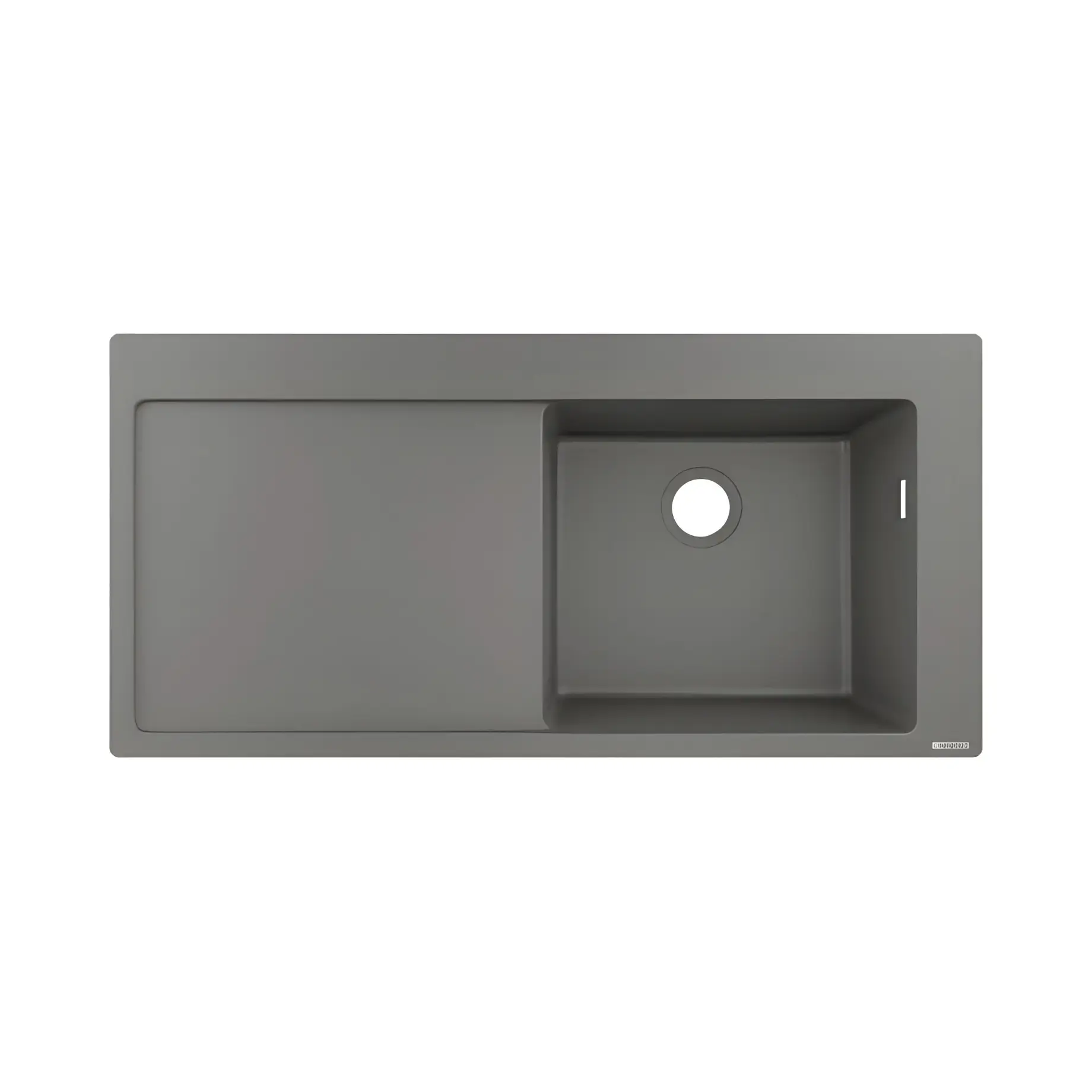 Кухонна мийка S51 S514-F450 Hansgrohe 43314290 Stone Grey — вид на білому тлі