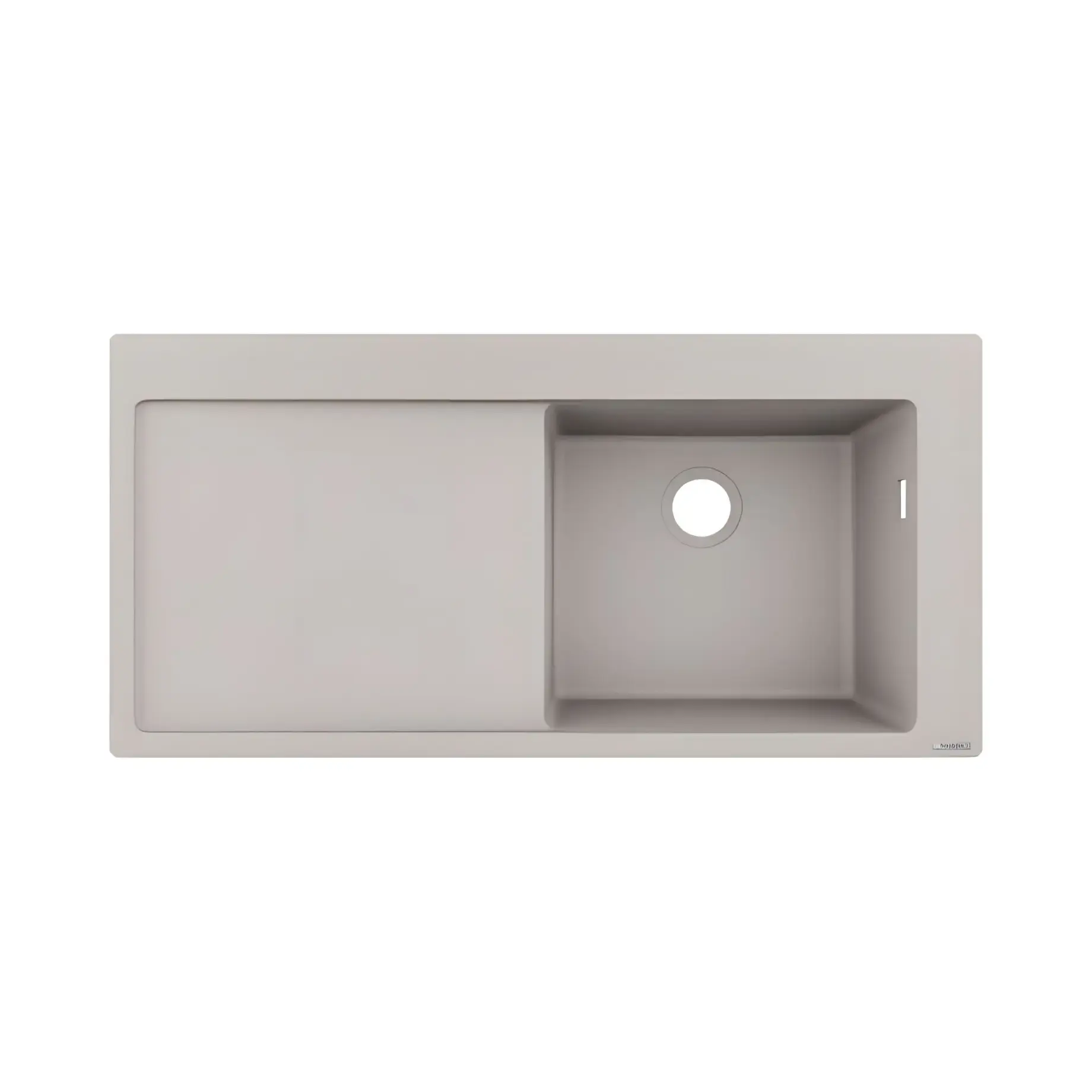 Кухонна мийка S51 S514-F450 Hansgrohe 43314380 Concrete Grey — вид на білому тлі