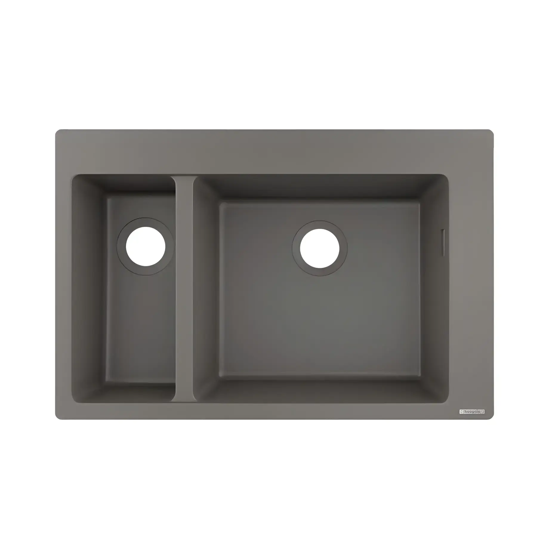Кухонна мийка S51 S510-F635 Hansgrohe 43315290 Stone Grey — вид на білому тлі