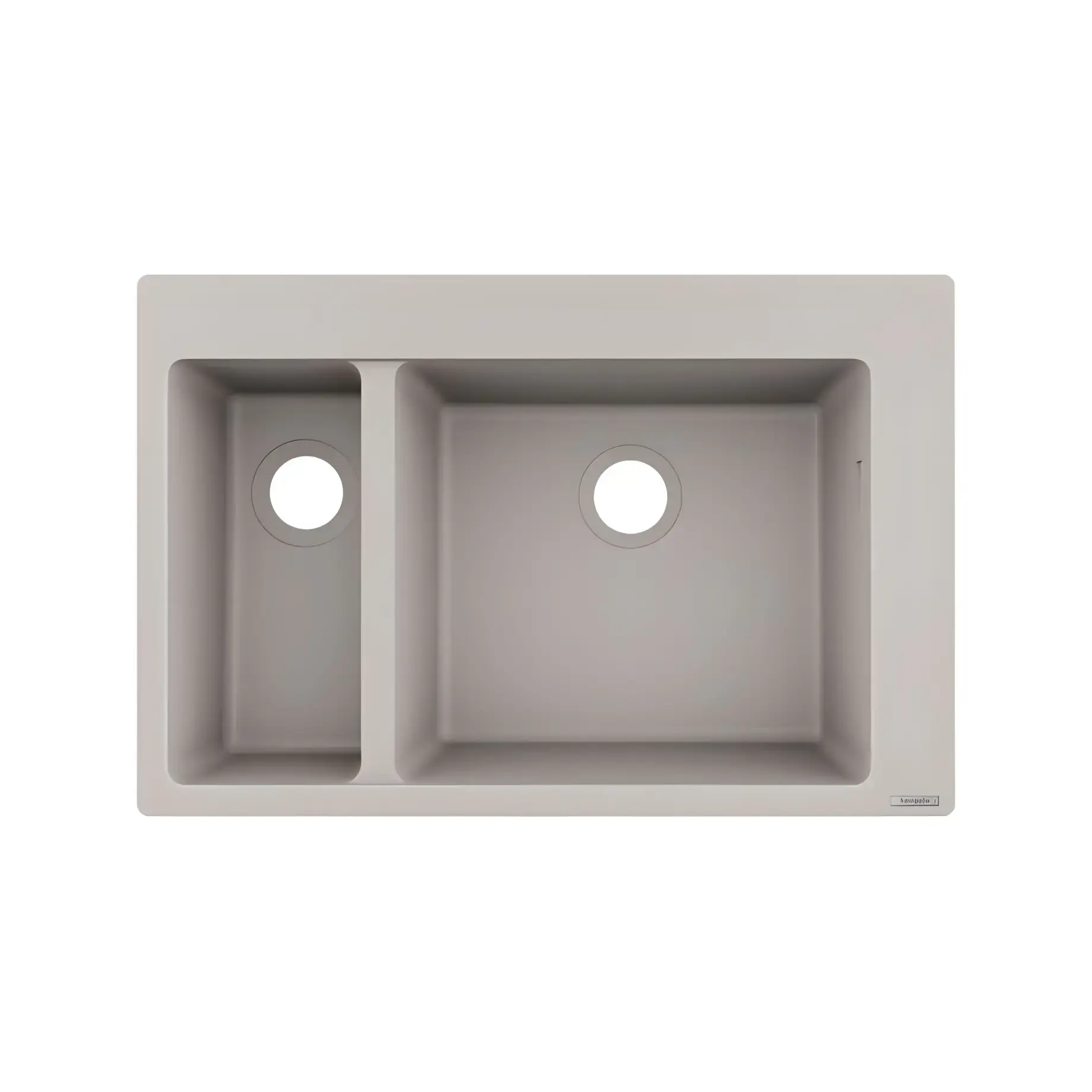 Кухонна мийка S51 S510-F635 Hansgrohe 43315380 Concrete Grey — вид на білому тлі
