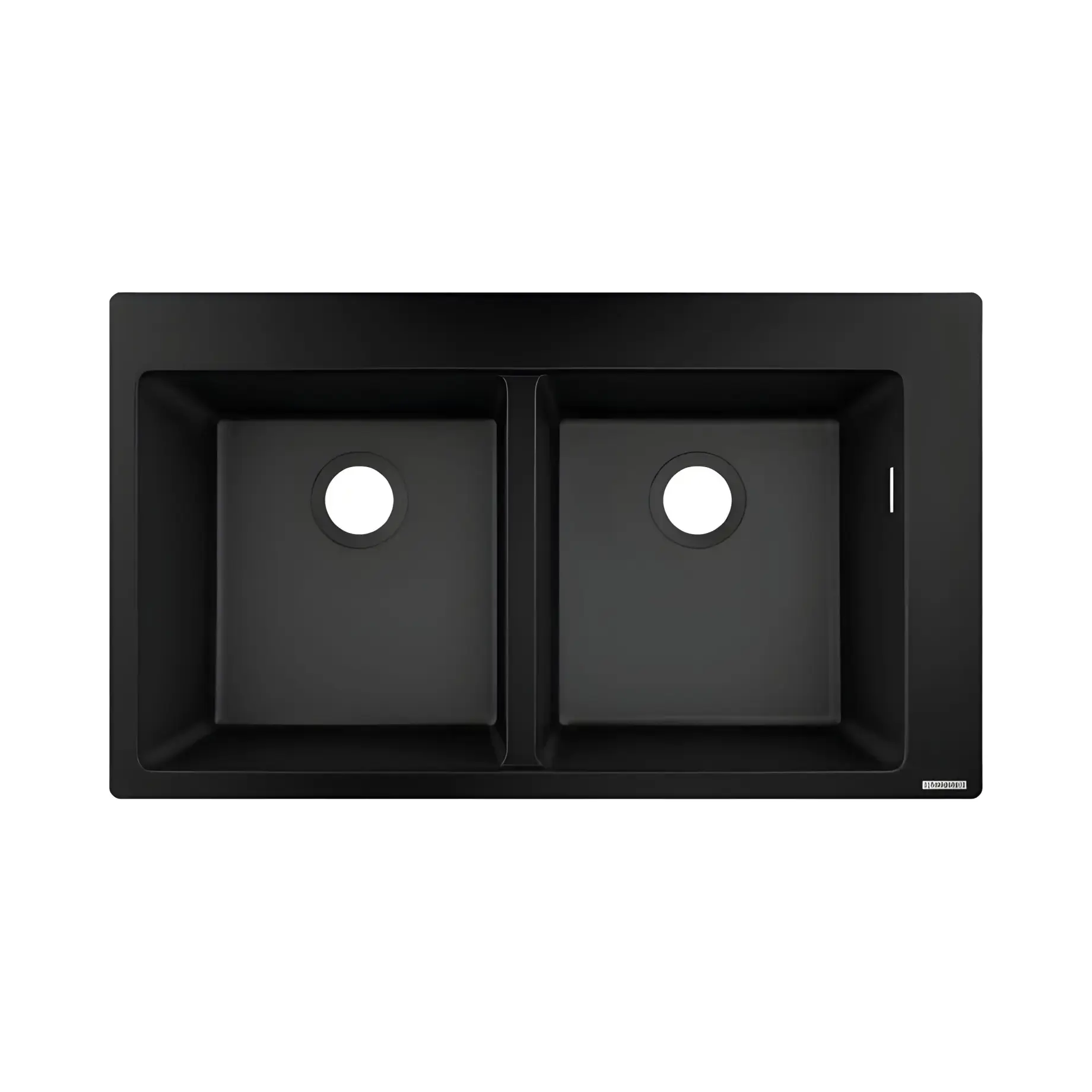 Кухонна мийка S51 S510-F770 Hansgrohe 43316170 Graphite Black — вид на білому тлі