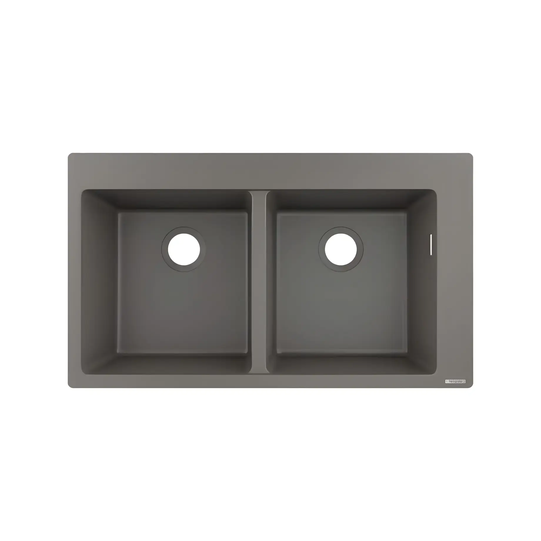 Кухонна мийка S51 S510-F770 Hansgrohe 43316290 Stone Grey — вид на білому тлі