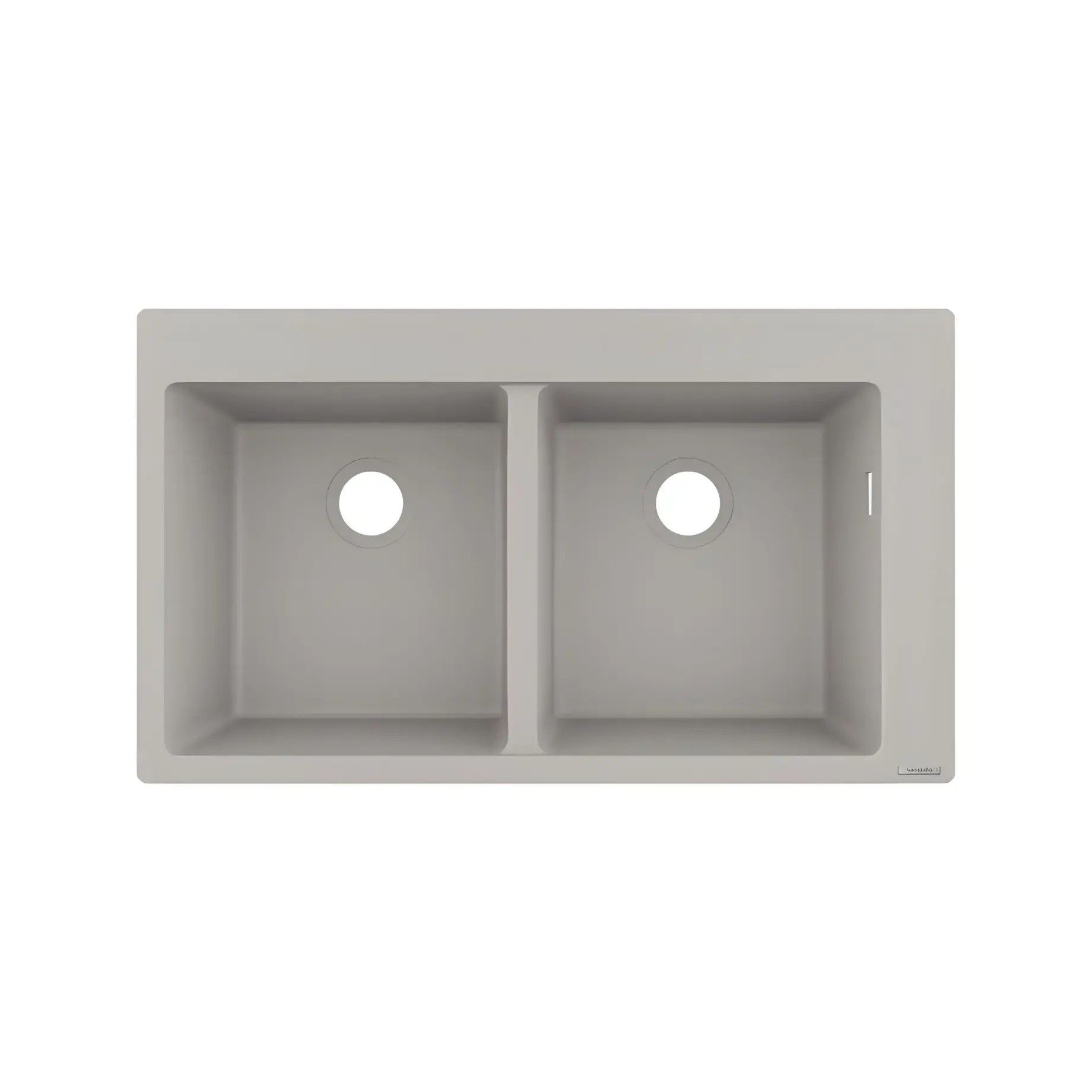 Кухонна мийка S51 S510-F770 Hansgrohe 43316380 Concrete Grey — вид на білому тлі