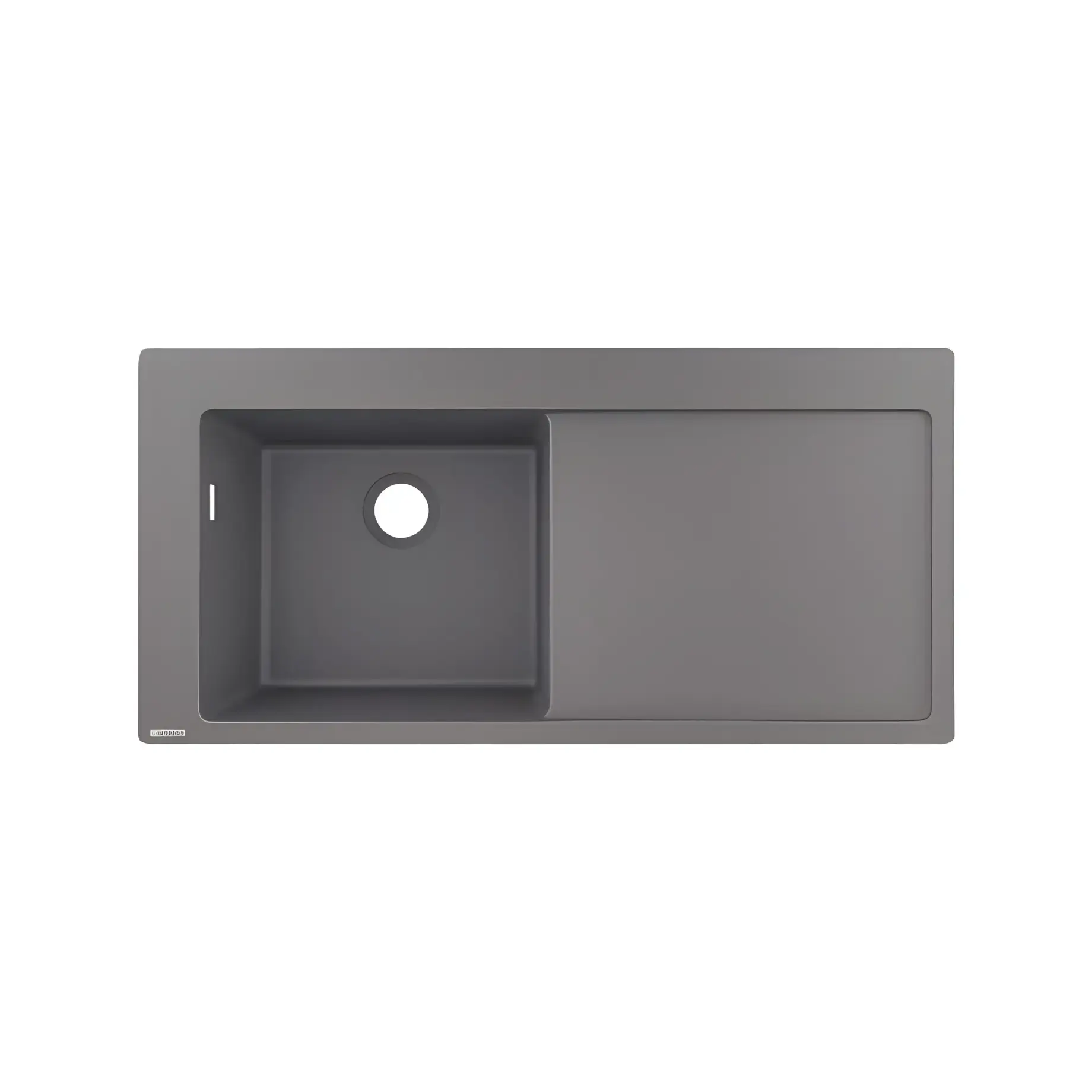 Кухонна мийка S51 S5110-F450 Hansgrohe 43330290 Stone Grey — вид на білому тлі