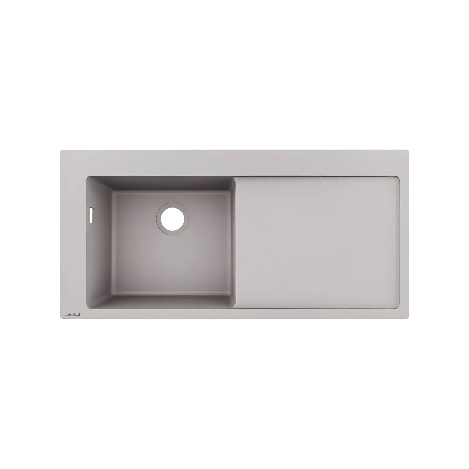 Кухонна мийка S51 S5110-F450 Hansgrohe 43330380 Concrete Grey — вид на білому тлі