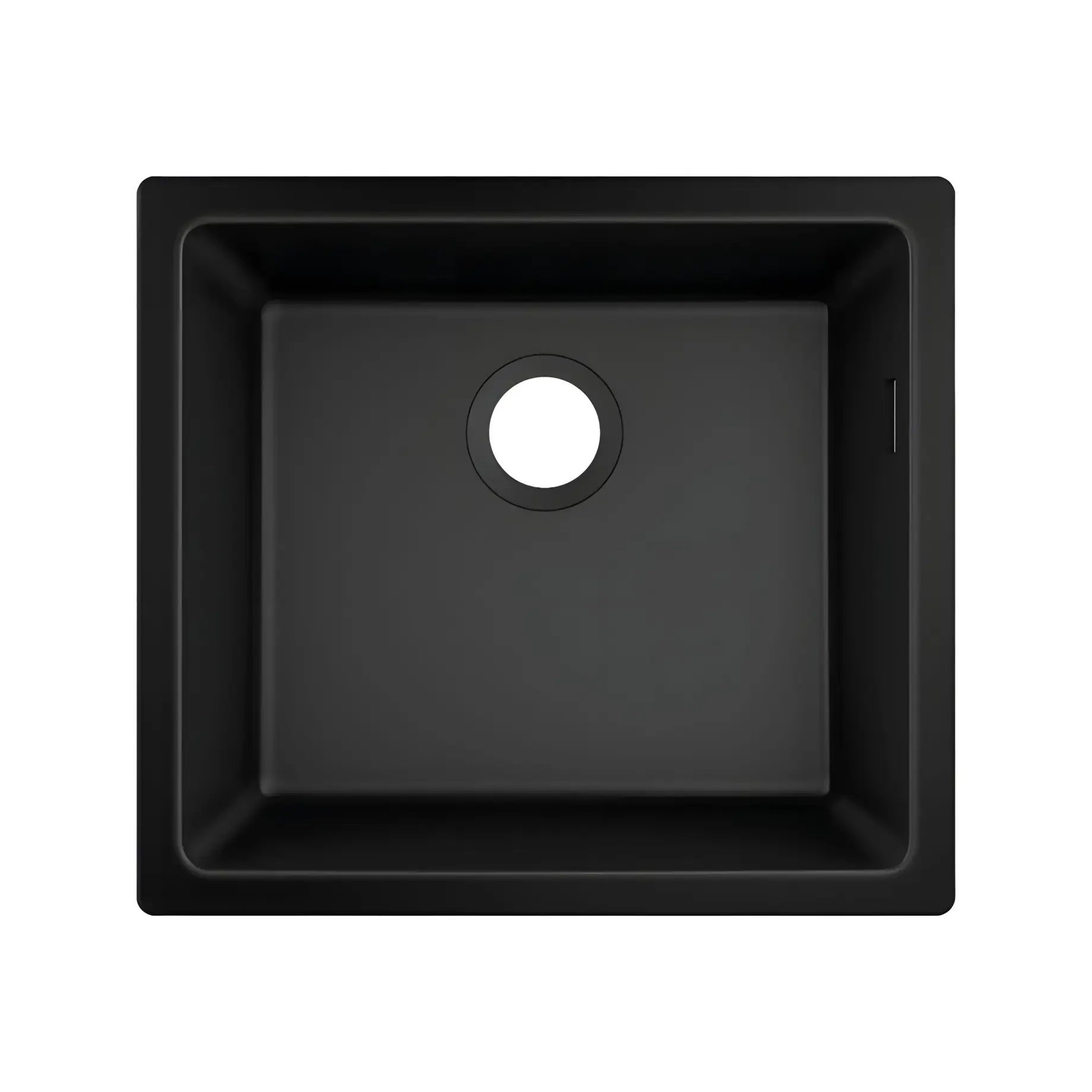 Кухонна мийка S51 S510-U450 Hansgrohe 43431170 Graphite Black — вид на білому тлі