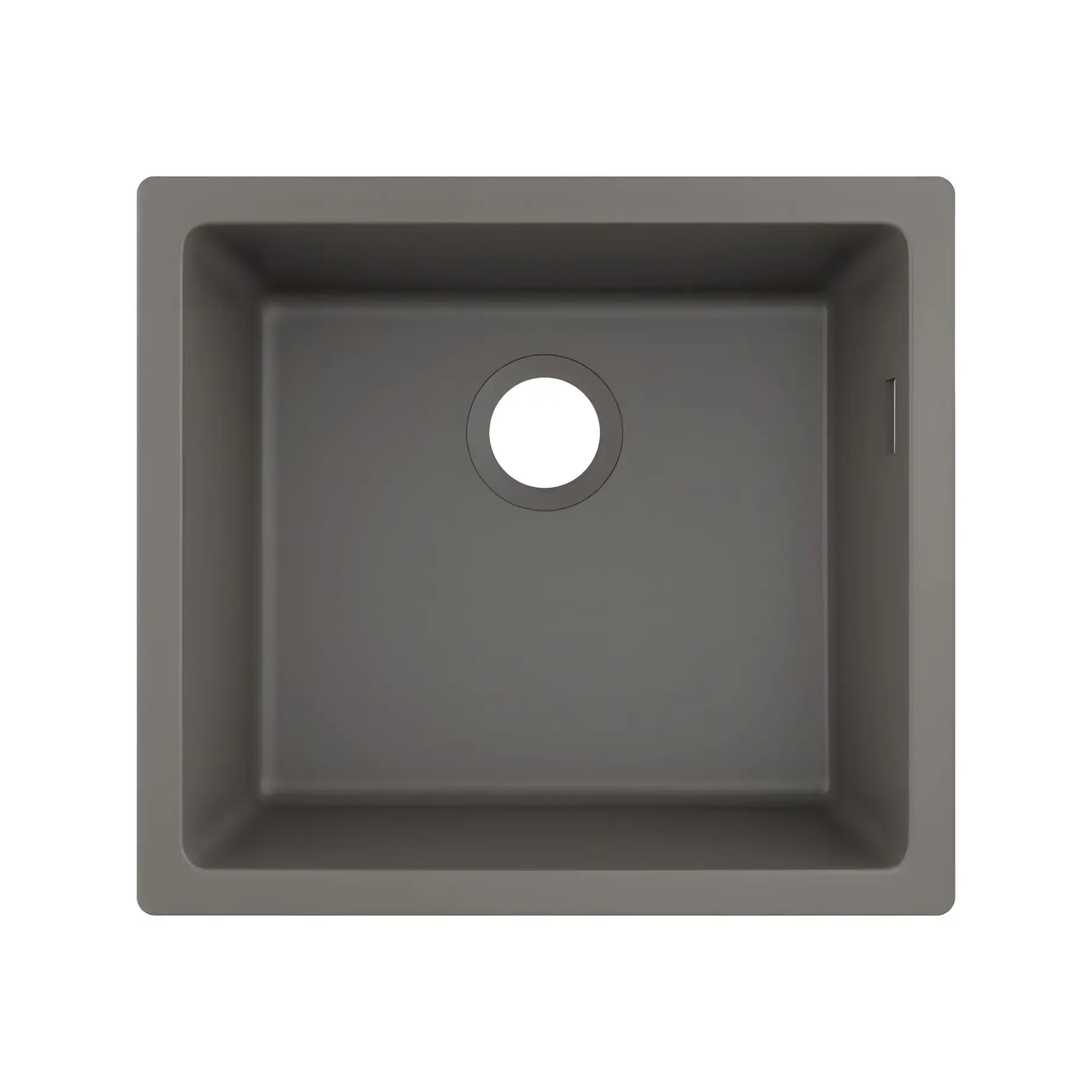 Кухонна мийка S51 S510-U450 Hansgrohe 43431290 Stone Grey — вид на білому тлі