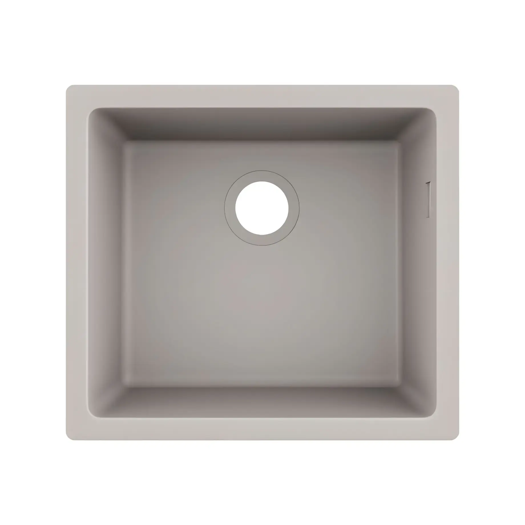 Кухонна мийка S51 S510-U450 Hansgrohe 43431380 Concrete Grey — вид на білому тлі