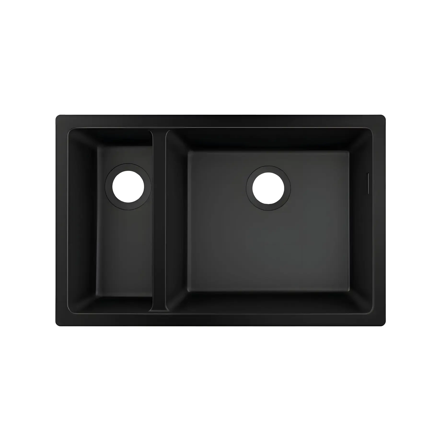 Кухонна мийка S51 S510-U635 Hansgrohe 43433170 Graphite Black — вид на білому тлі