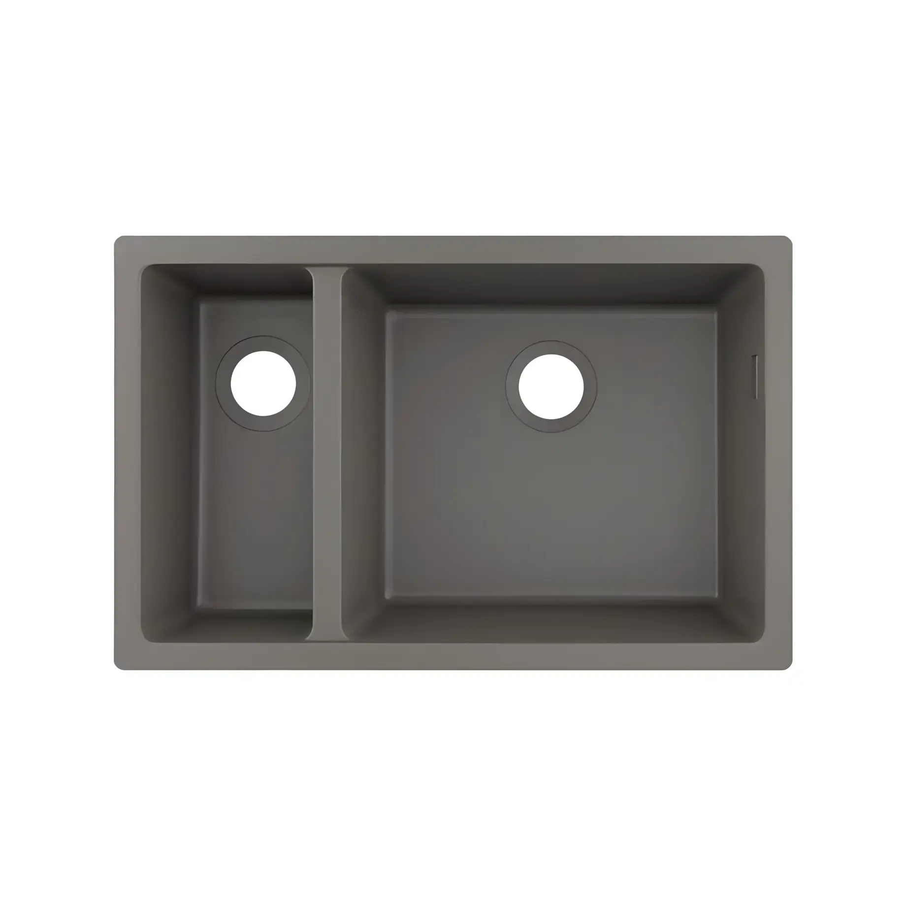 Кухонна мийка S51 S510-U635 Hansgrohe 43433290 Stone Grey — вид на білому тлі