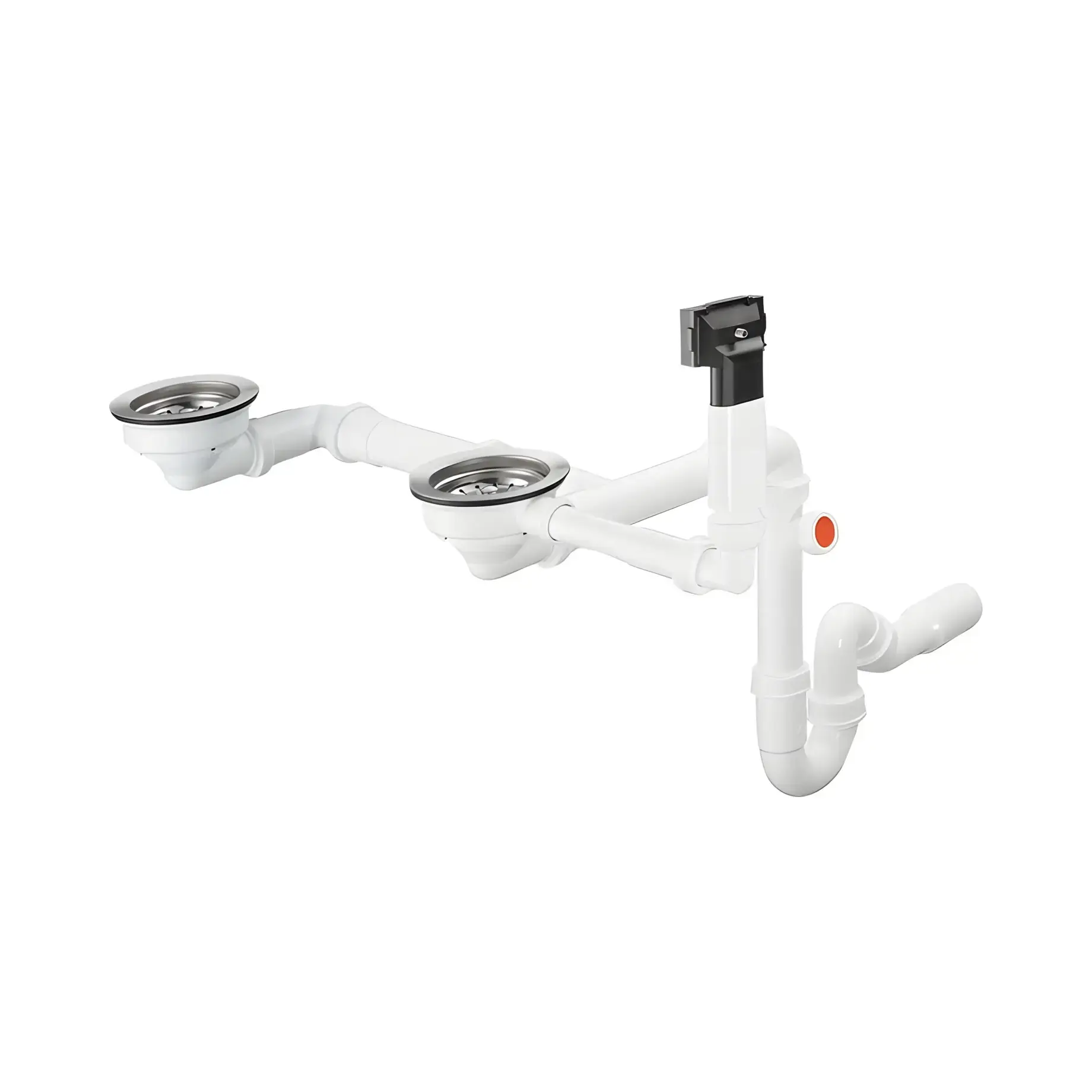 Сифон для мийки D17-10 Hansgrohe 43928000 — вид на білому тлі