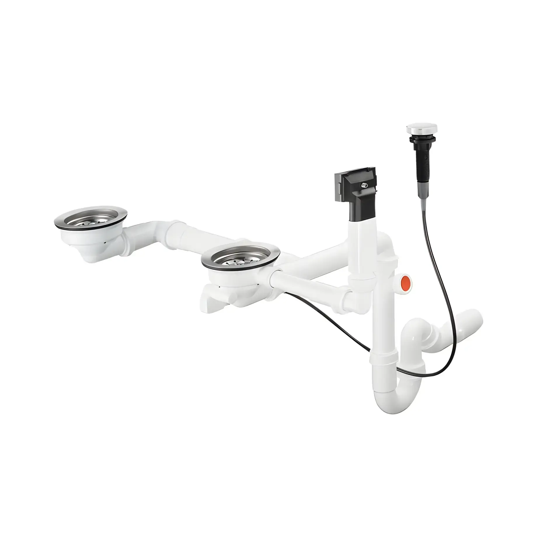 Сифон для мийки D17-11 Hansgrohe 43938000 — вид на білому тлі