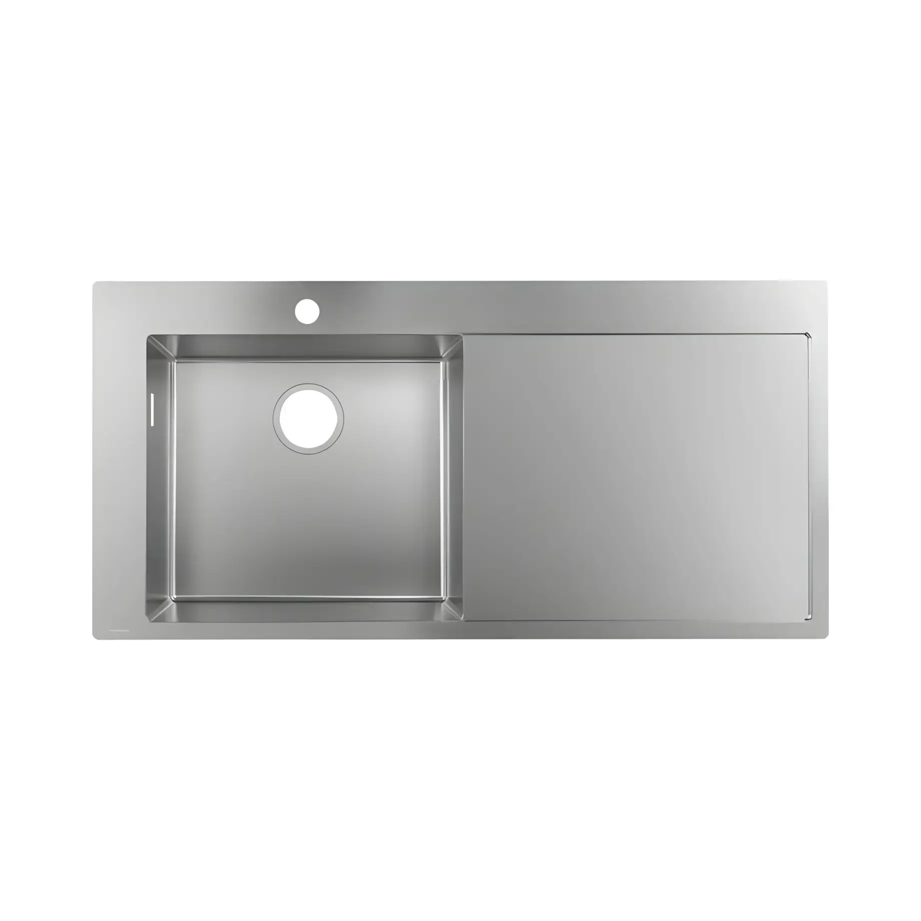 Кухонна мийка S71 S716-F450 Hansgrohe 43331800 Stainless Steel 104.5 х 51 см — вид на білому тлі