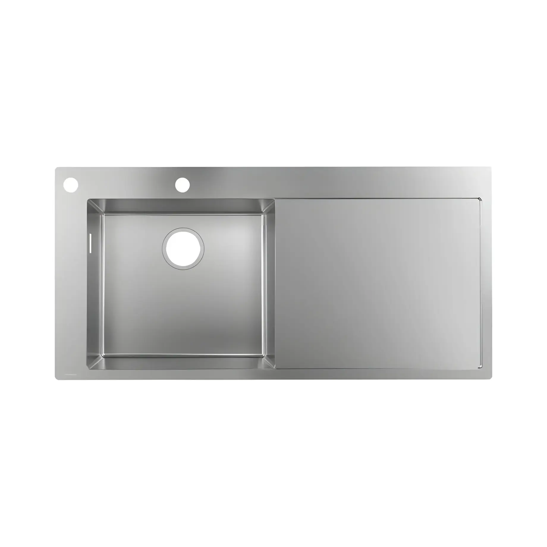 Кухонна мийка S71 S718-F450 Hansgrohe 43332800 Stainless Steel 104.5 х 51 см — вид на білому тлі