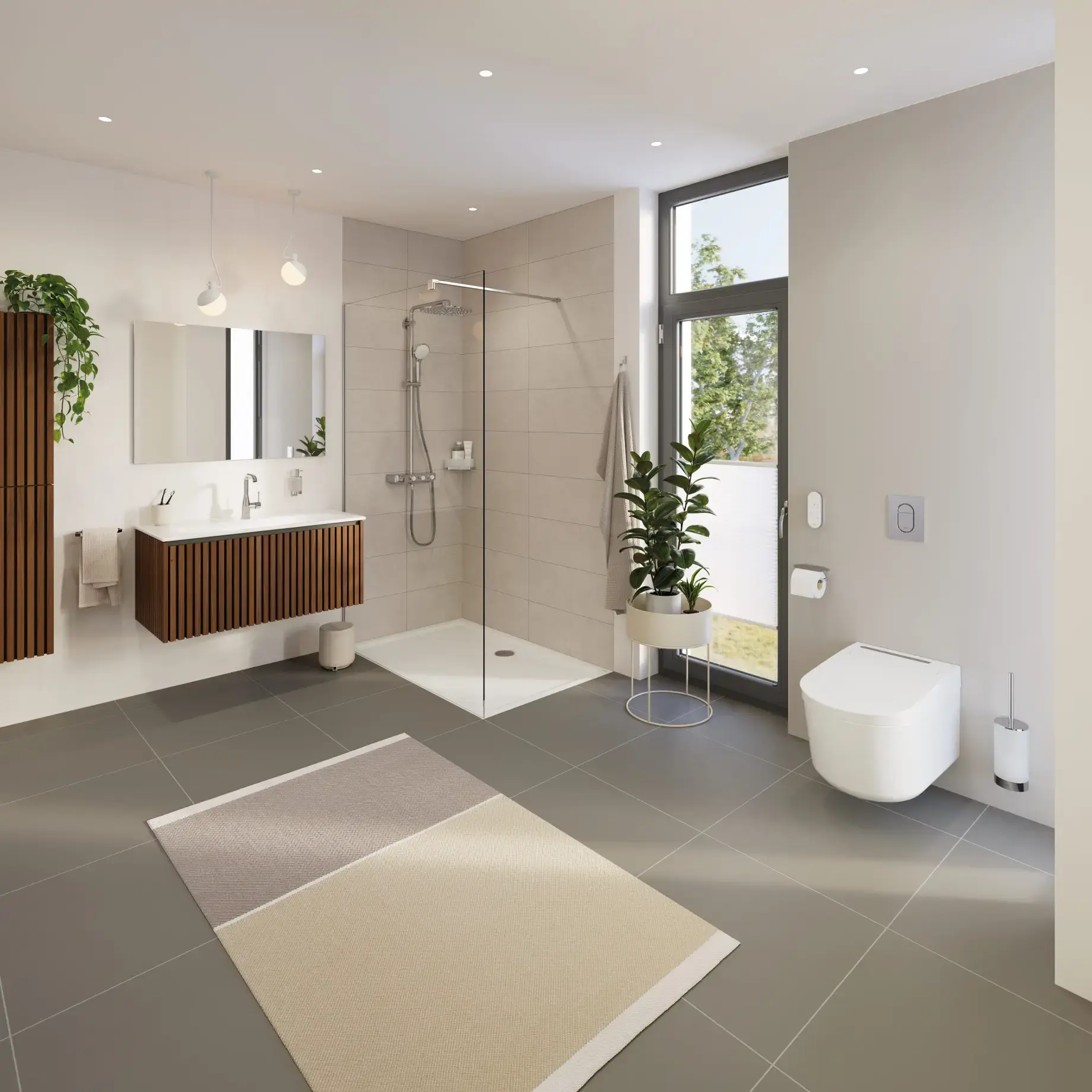 Унітаз-біде підвісний Sensia Pro Hansgrohe 36508SH0 — вид згори