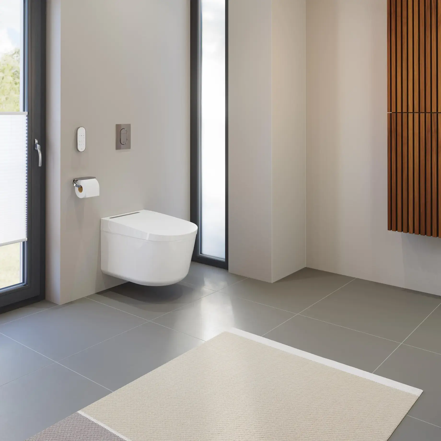 Унітаз-біде підвісний Sensia Pro Hansgrohe 36508SH0 — бічний ракурс