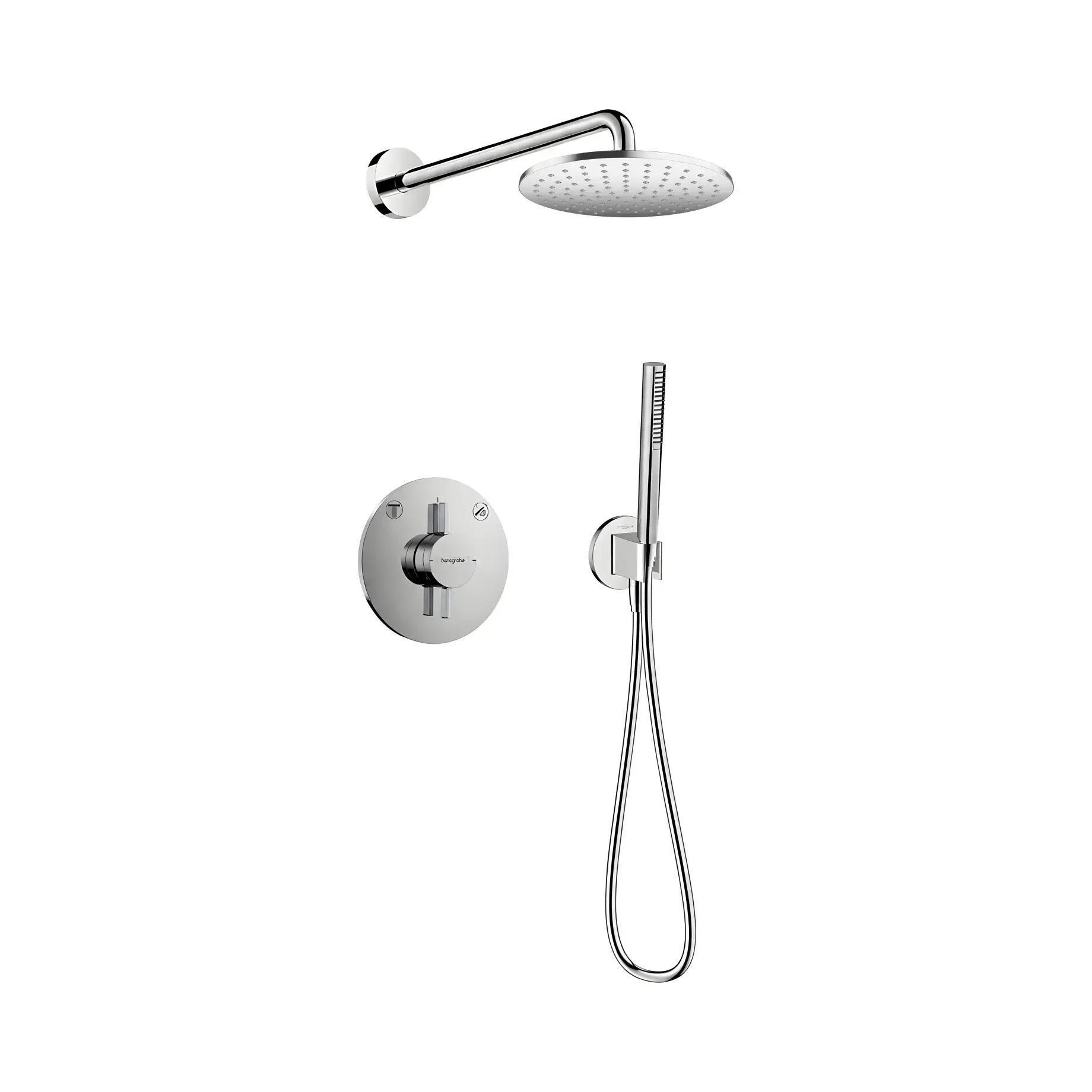 Комплект душової системи DuoTurn S Hansgrohe 7541826271000 — вид на білому тлі