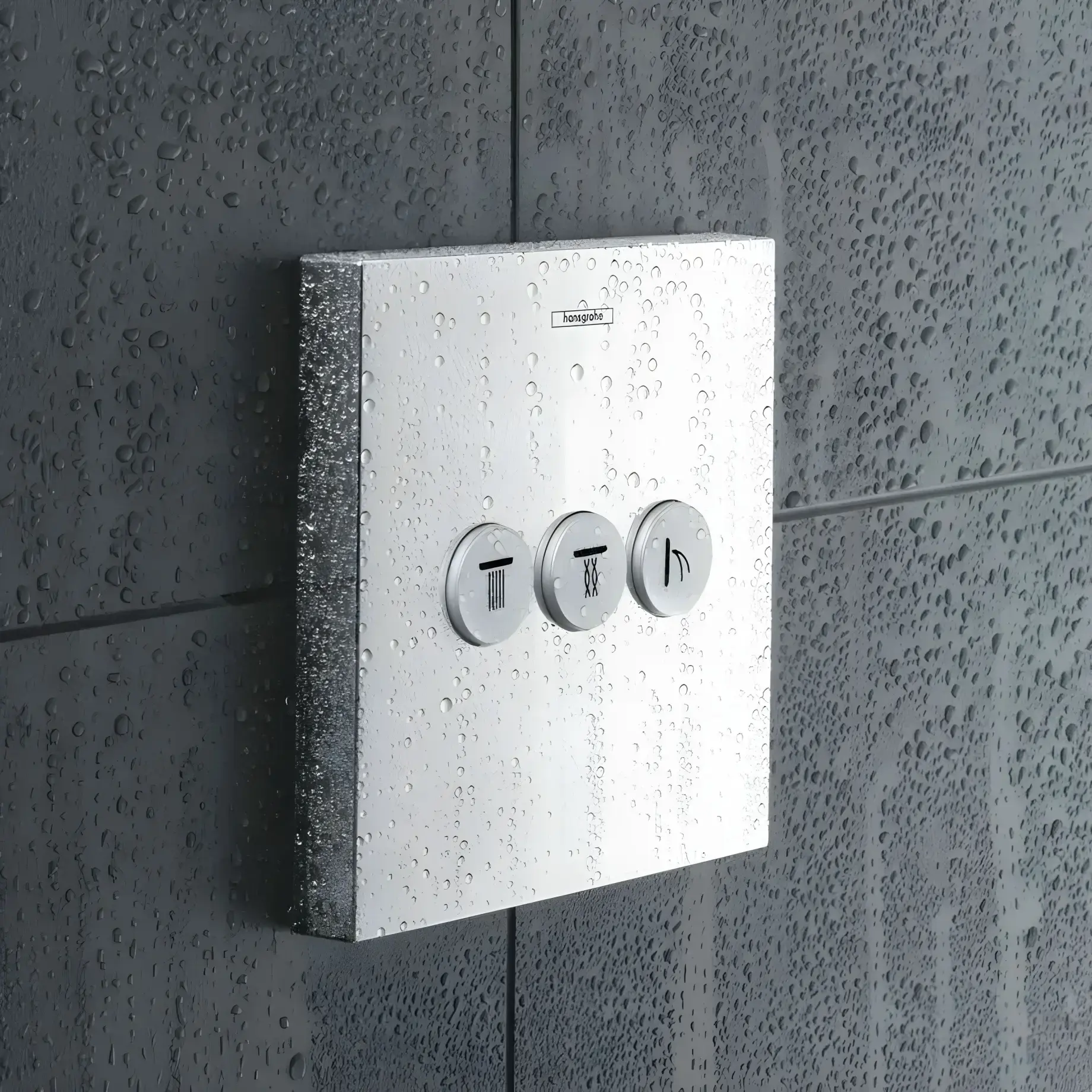 Запірний вентиль для ванни та душу ShowerSelect Hansgrohe 15764000 Chrome — вид спереду