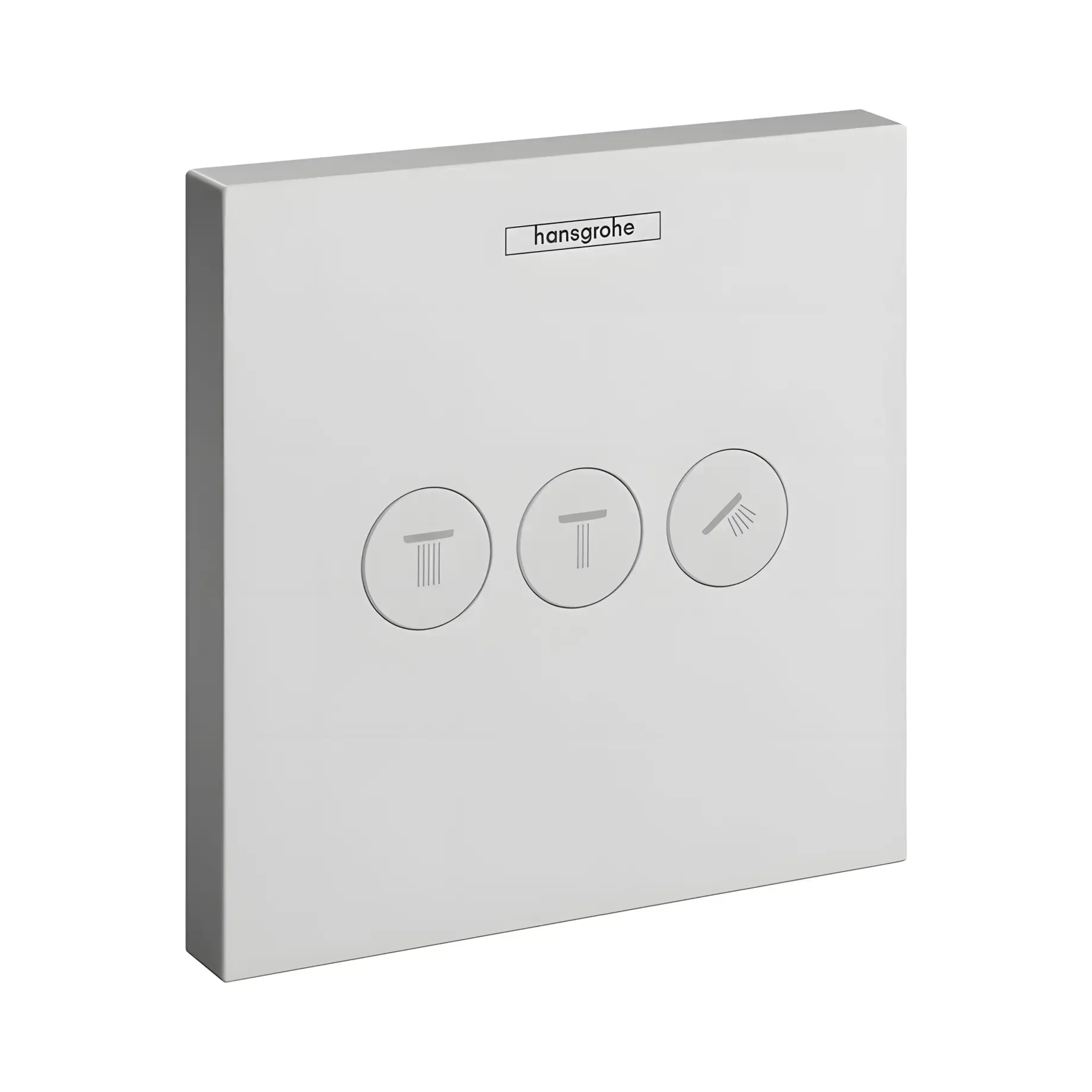 Запірний вентиль для ванни та душу ShowerSelect Hansgrohe 15764700 White Matt — вид на білому тлі