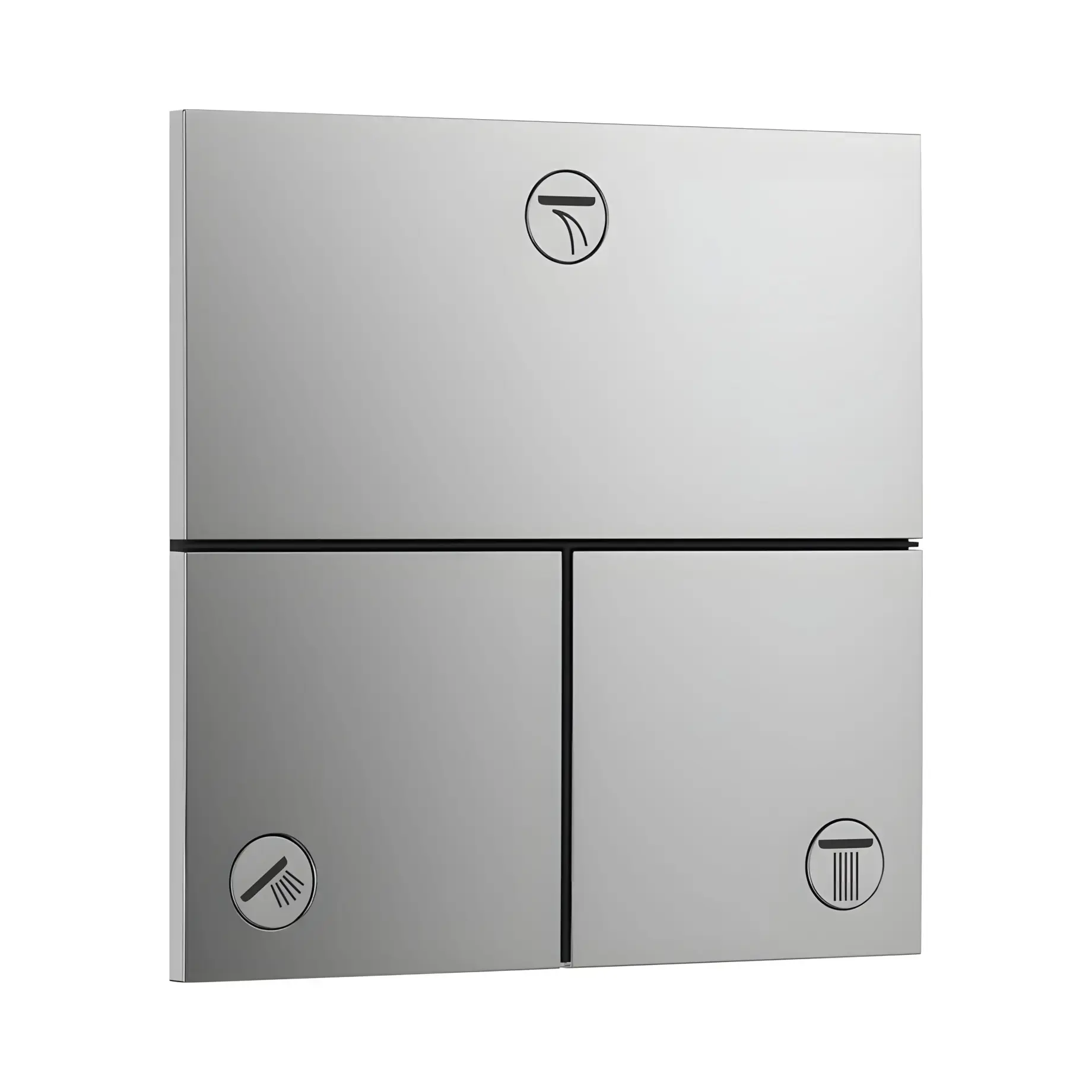 Клапан для ванни та душу ShowerSelect Comfort E Hansgrohe 15573000 Chrome — вид на білому тлі