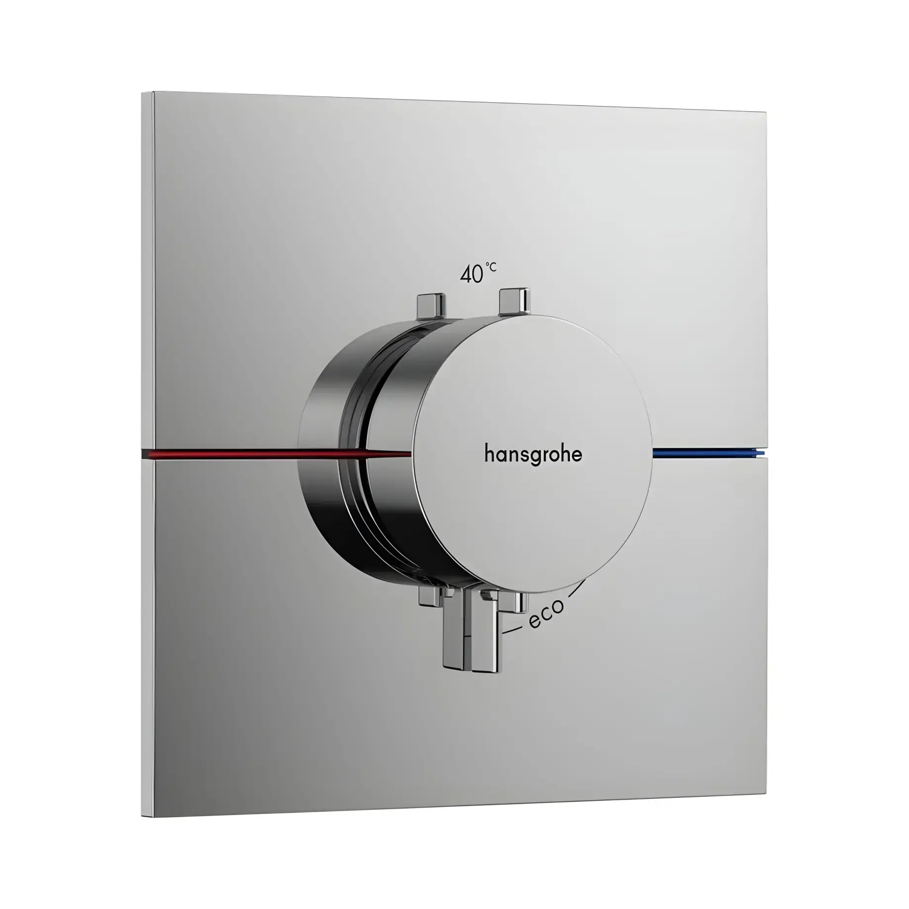 Термостат для ванни та душу ShowerSelect Comfort E Hansgrohe 15574000 Chrome — вид на білому тлі