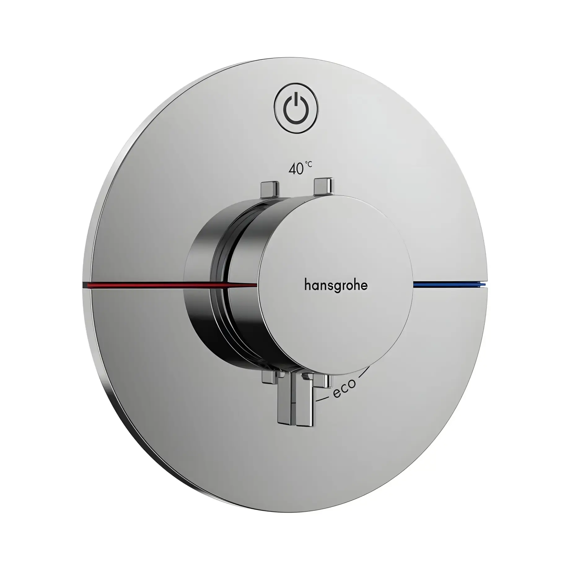 Термостат для ванни та душу ShowerSelect Comfort S Hansgrohe 15553000 Chrome — вид на білому тлі