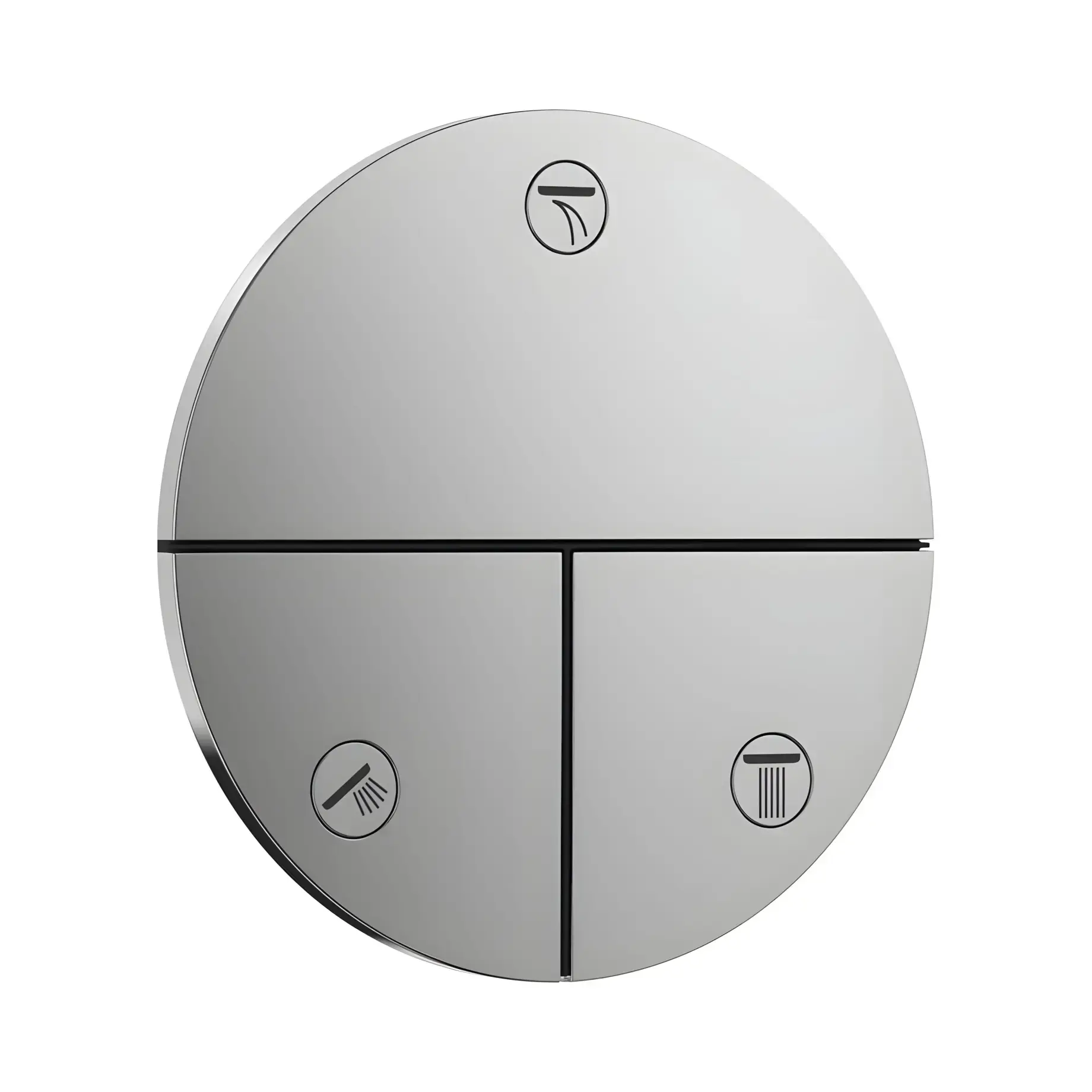 Вентиль для ванни та душу ShowerSelect Comfort S Hansgrohe 15558000 Chrome — вид на білому тлі
