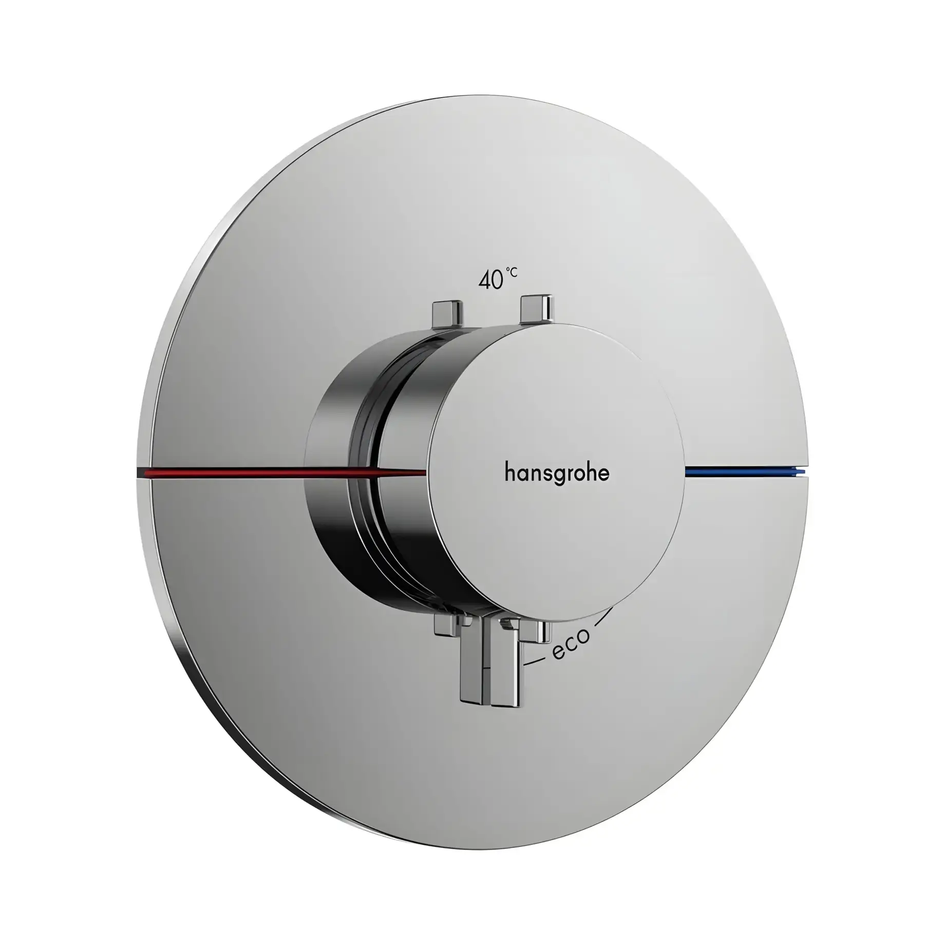 Термостат для ванни та душу ShowerSelect Comfort S Hansgrohe 15559000 Chrome — вид на білому тлі