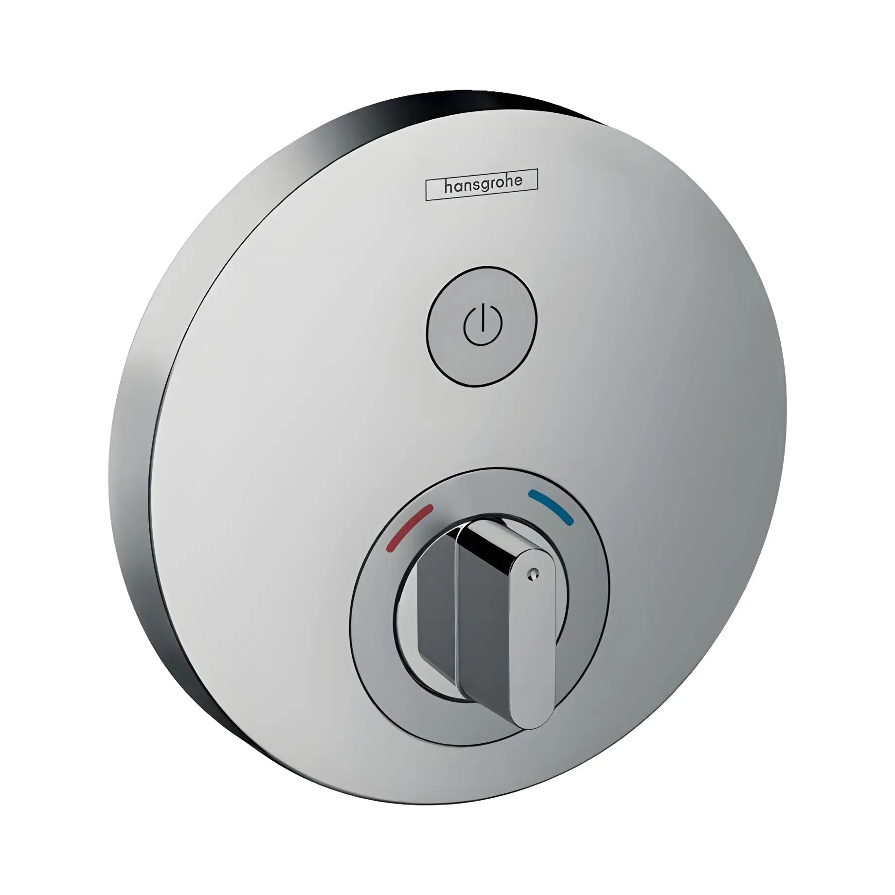 Термостат для ванни та душу ShowerSelect S Hansgrohe 15744000 Chrome — вид на білому тлі