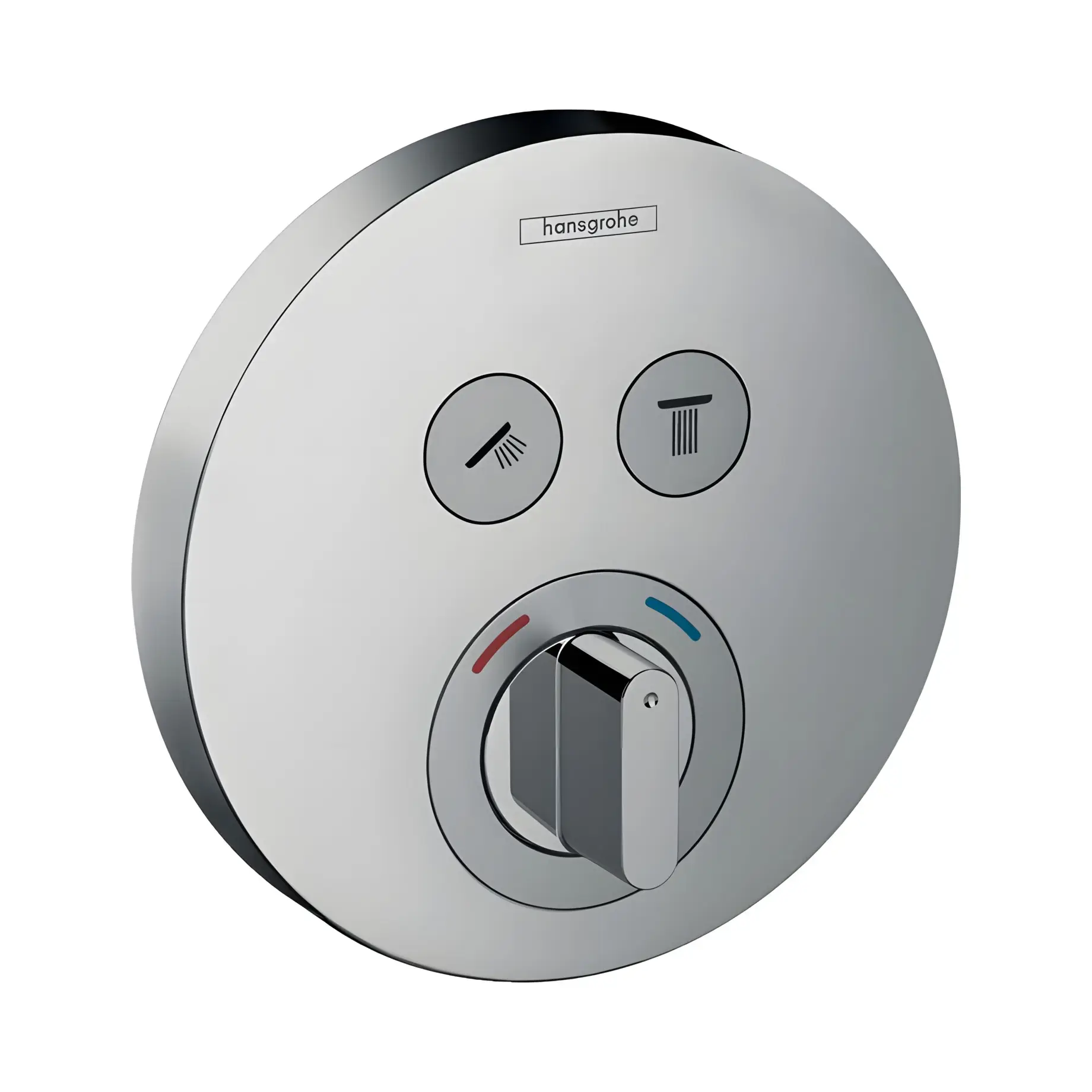 Змішувач вентиль для ванни та душу ShowerSelect S Hansgrohe 15748000 — вид на білому тлі