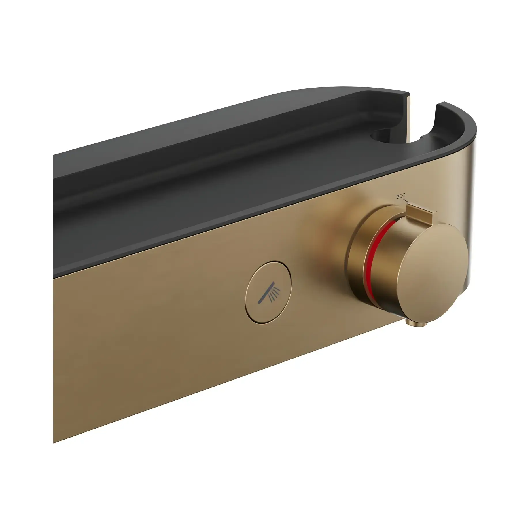 Термостат для душу ShowerTablet Select Виробник 24360140 Brushed Bronze — бічний ракурс