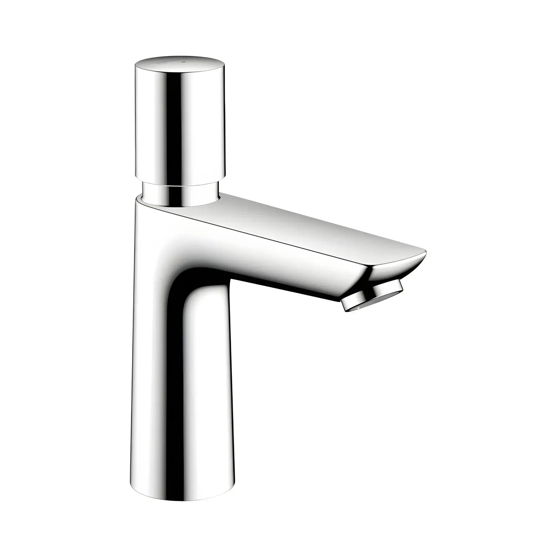 Кран для раковини Talis E Self-closing Hansgrohe 71719000 Chrome — вид на білому тлі