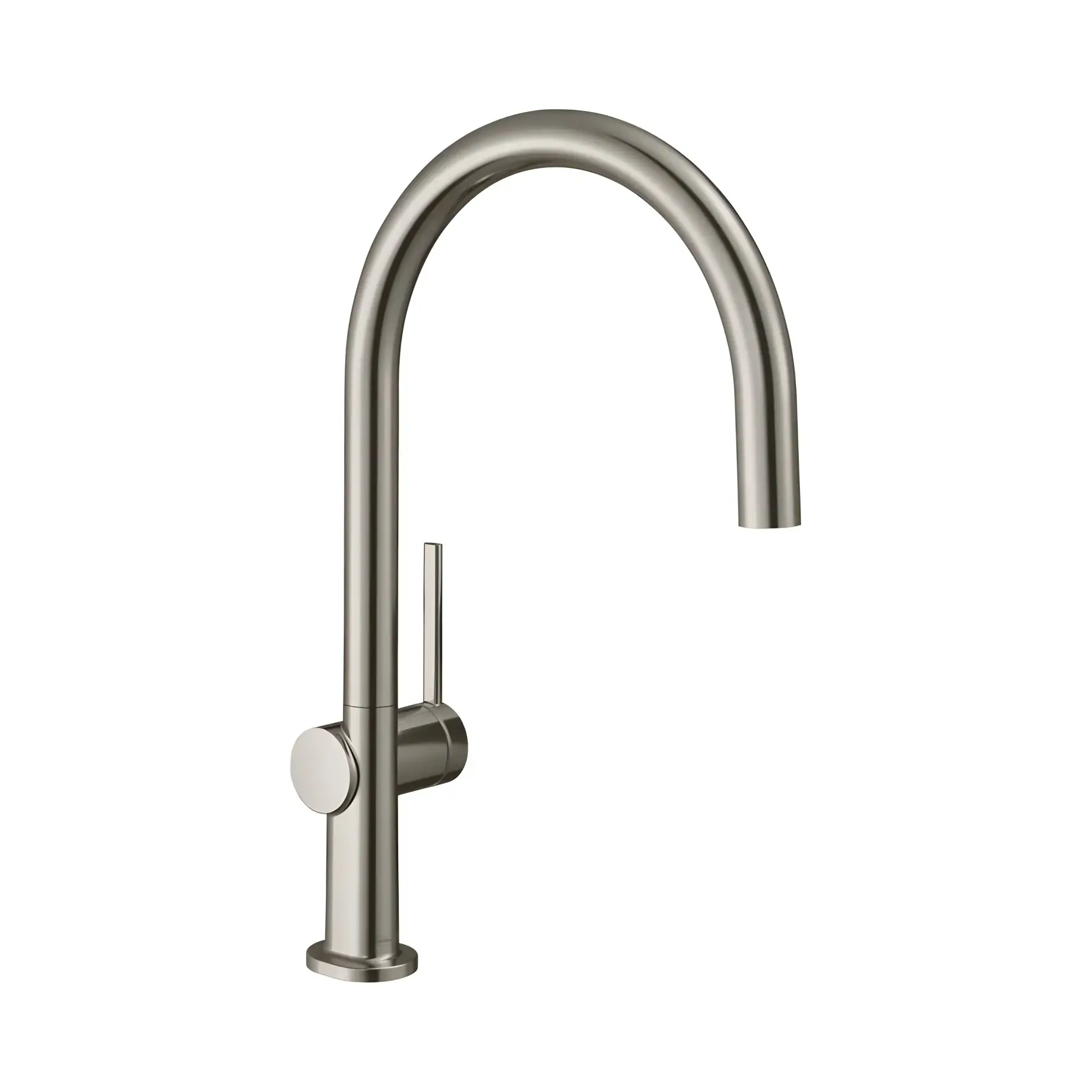 Змішувач для кухні Talis M54 Hansgrohe 72804800 Stainless Steel Finish — вид на білому тлі