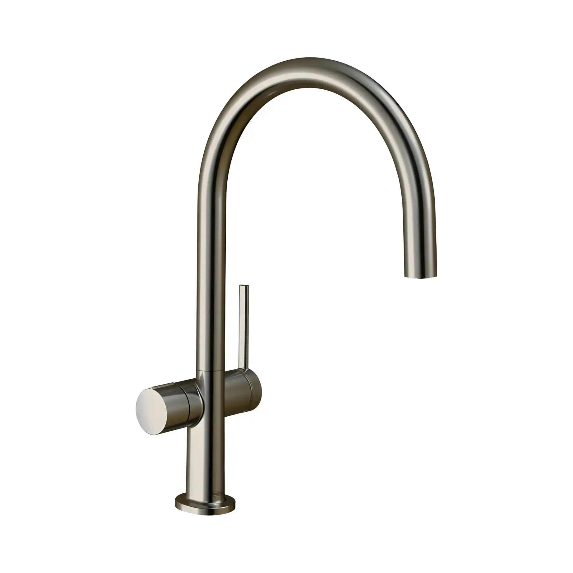 Змішувач для кухні Talis M54 Hansgrohe 72805800 Stainless Steel Finish — вид на білому тлі