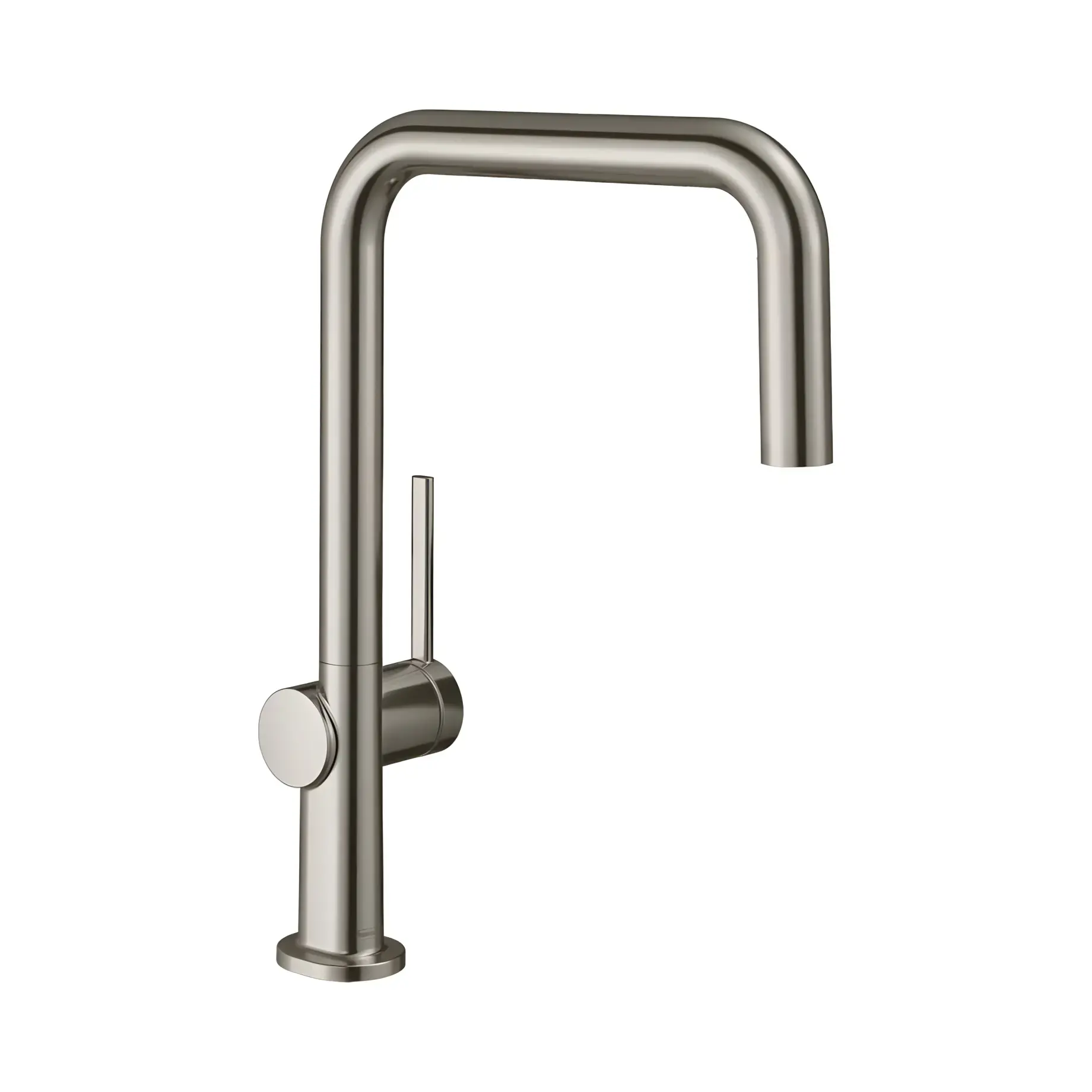 Змішувач для кухні Talis M54 Hansgrohe 72806800 Stainless Steel Finish — вид на білому тлі