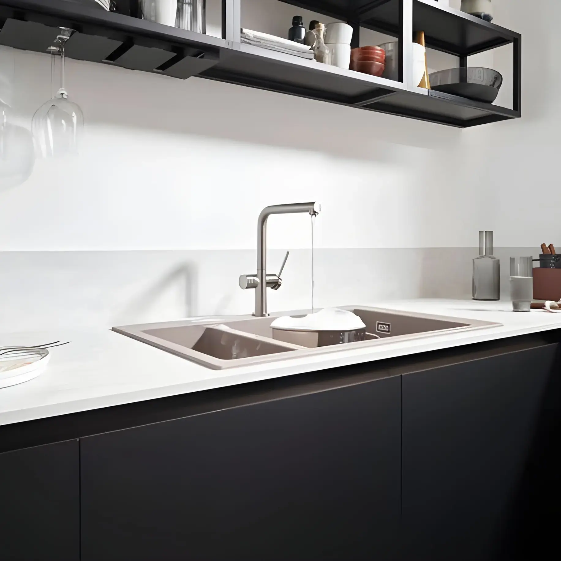 Змішувач для кухні Talis M54 Hansgrohe 72827800 Stainless Steel Finish — вид спереду