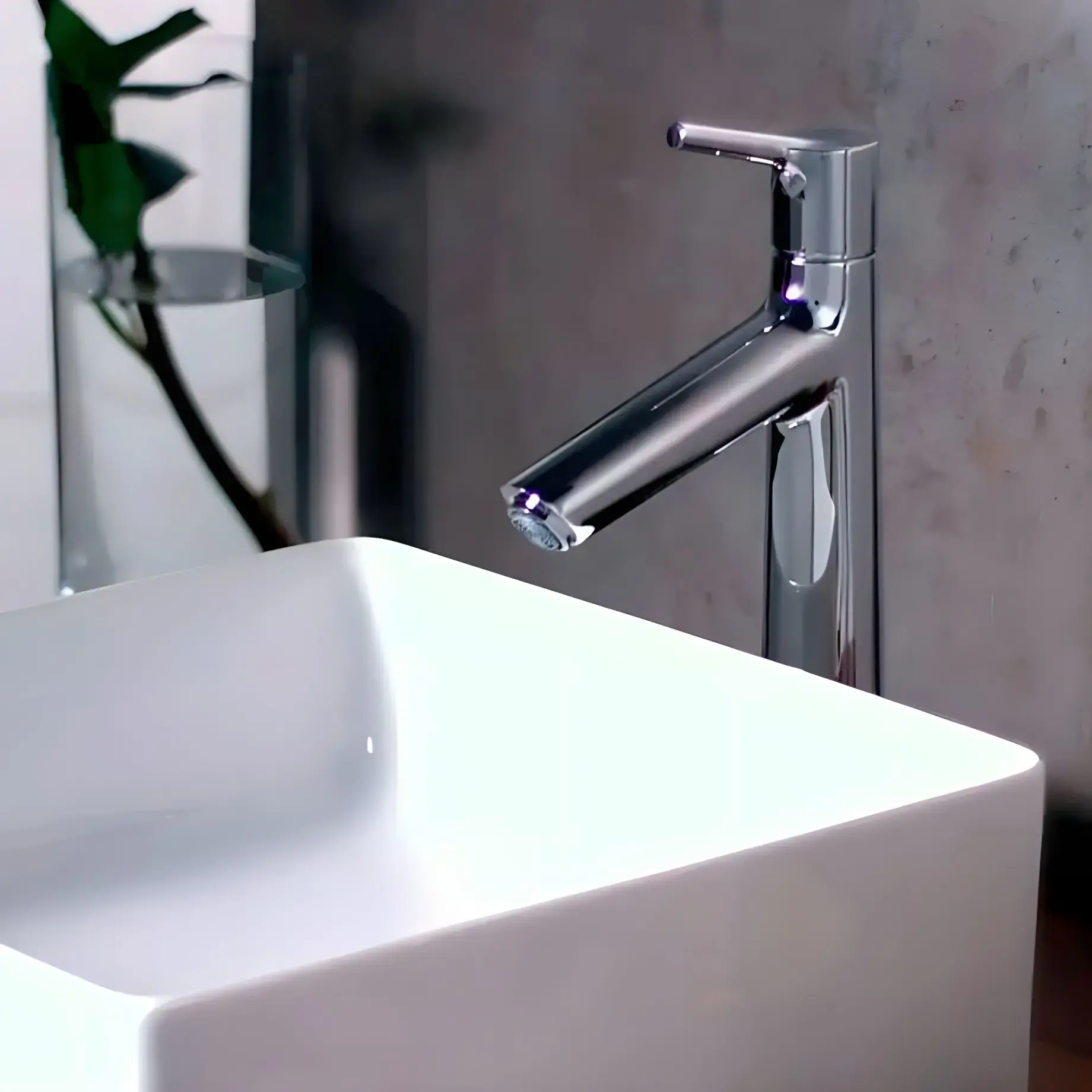 Смеситель для раковины Talis S Hansgrohe 72032000 — боковой ракурс