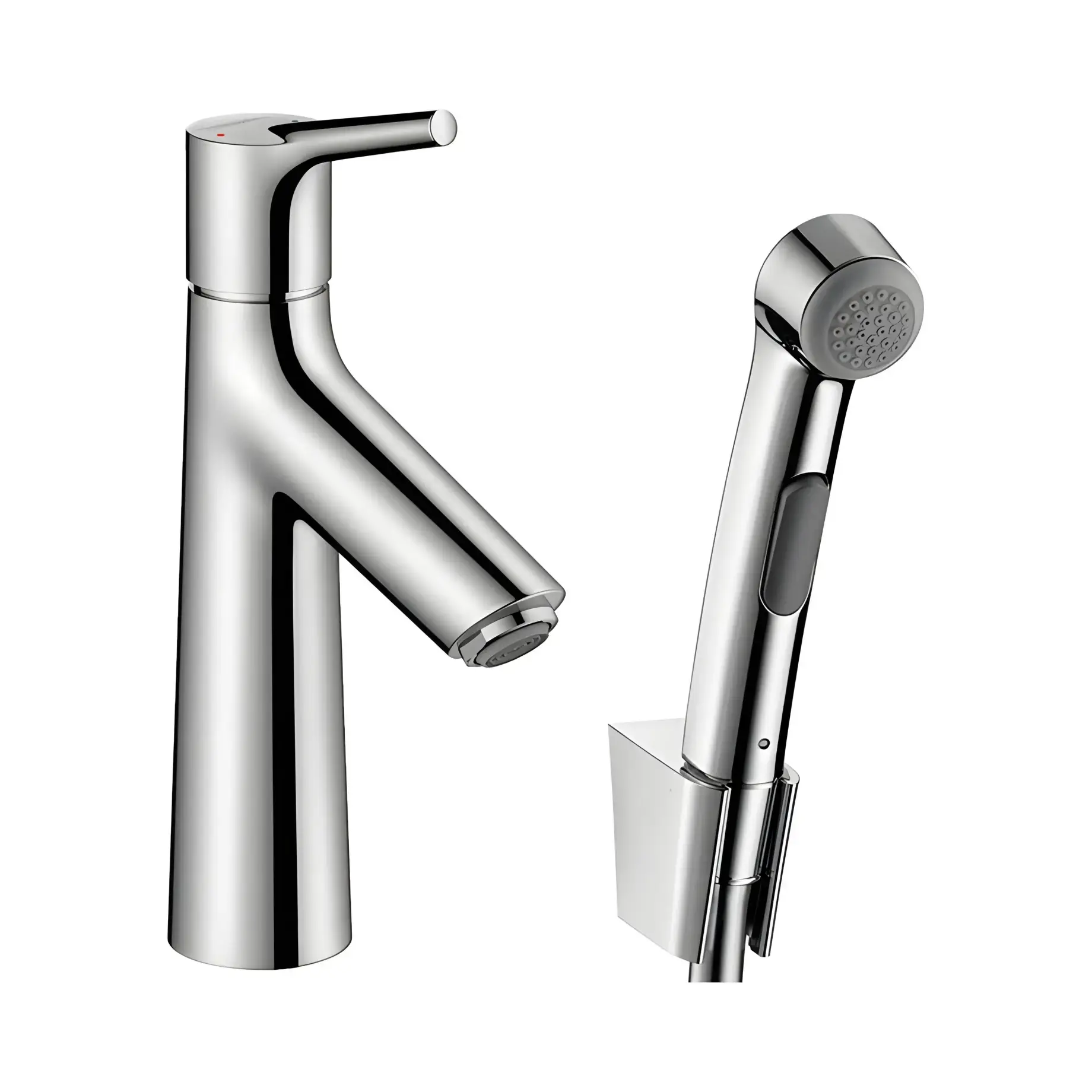 Змішувач для раковини з гігієнічним душем Talis S Hansgrohe 72290000 — вид на білому тлі
