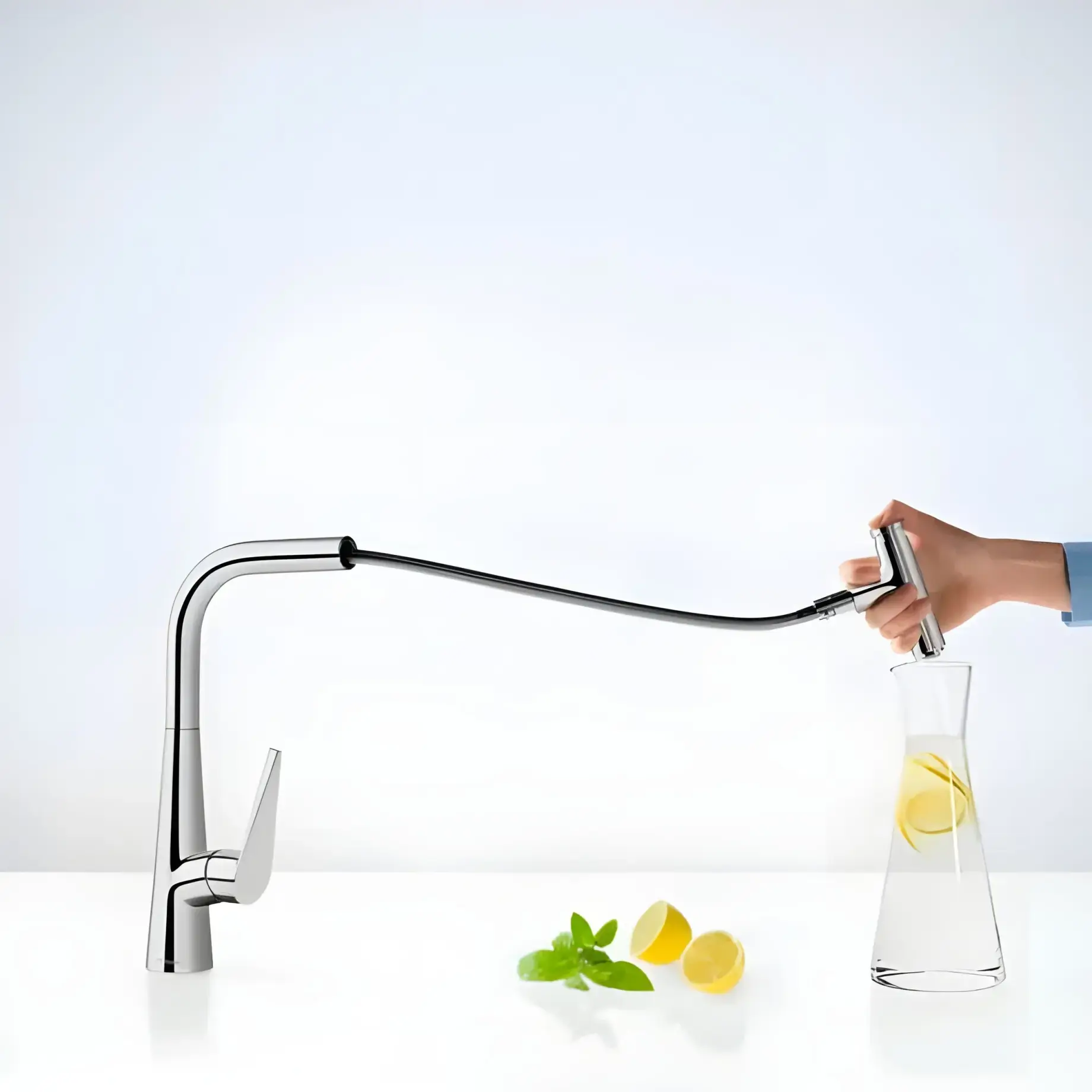 Змішувач для кухні Talis Select M51 Hansgrohe 72821000 Chrome — ракурс 3/4