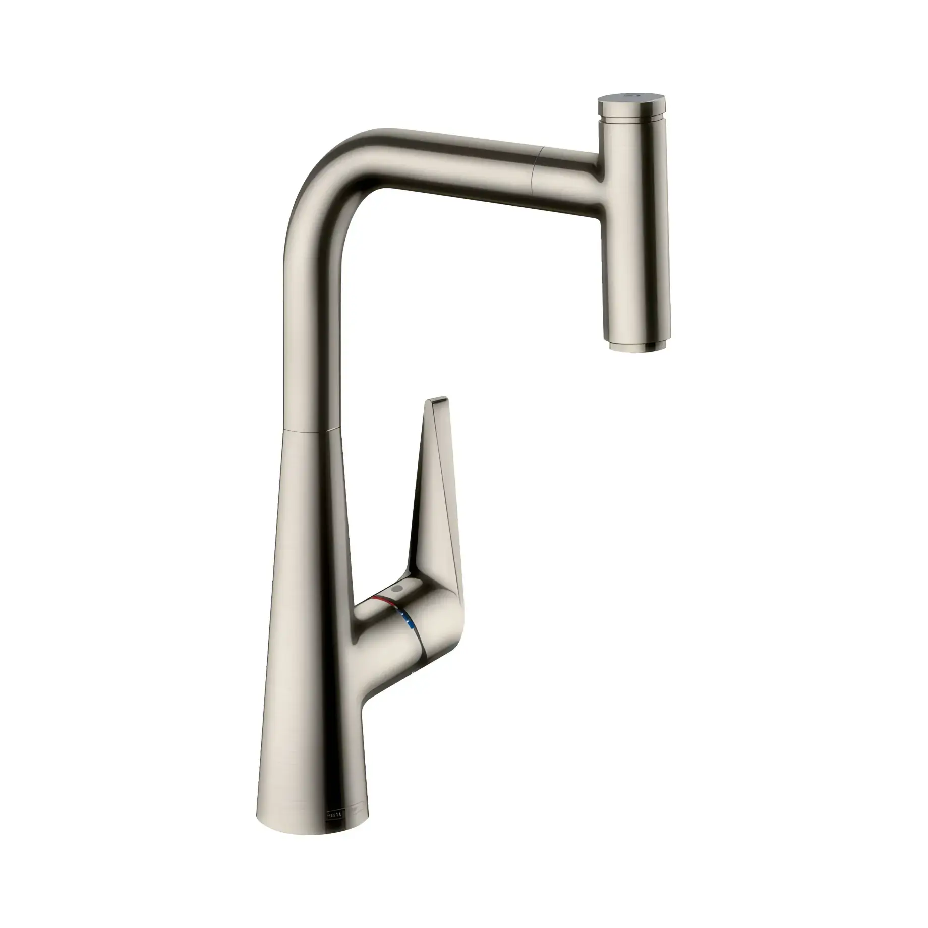 Змішувач для кухні Talis Select M51 Hansgrohe 72821800 Stainless Steel Finish — вид на білому тлі