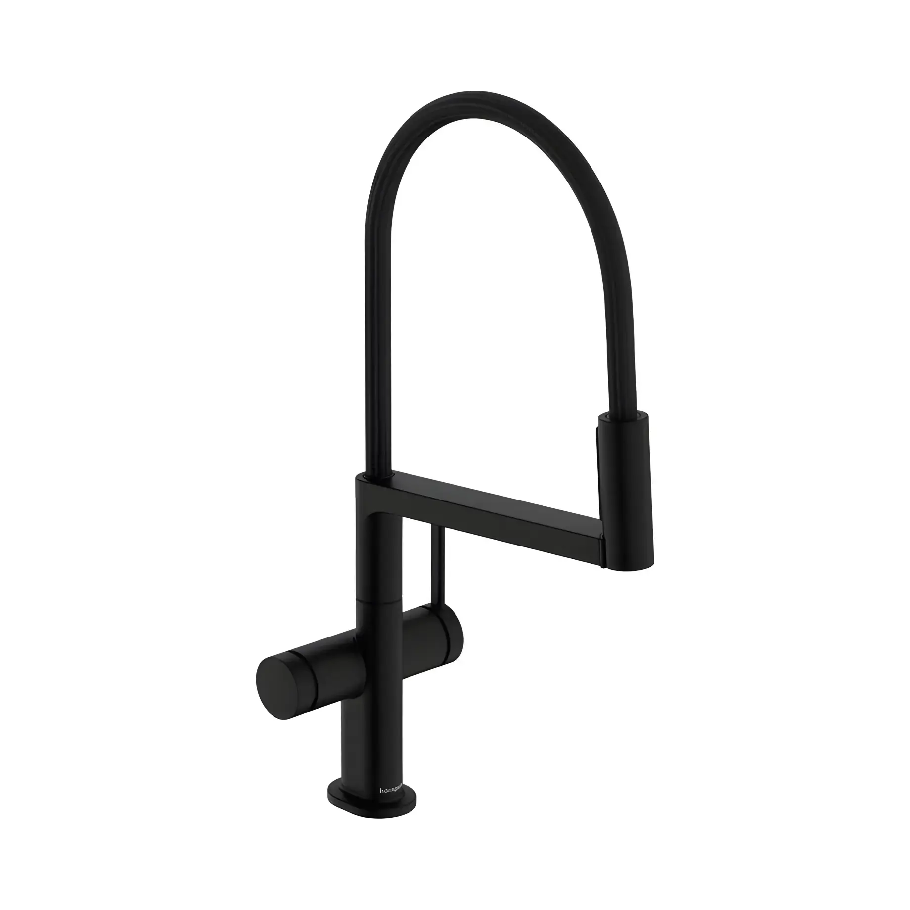 Змішувач для кухні Talis Select M54 PowderSpray Hansgrohe 72861670 Matt Black — вид на білому тлі