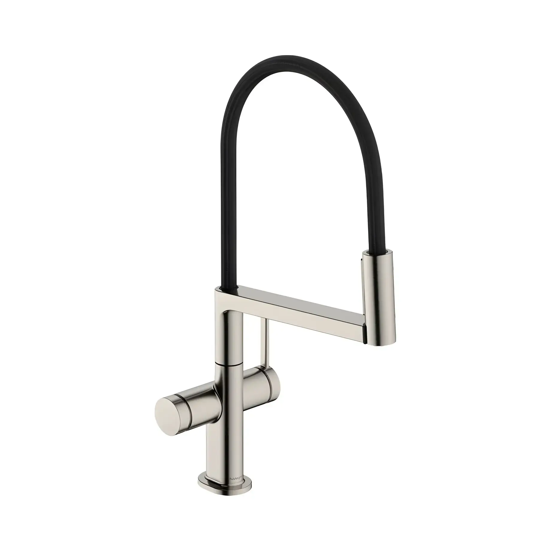 Змішувач для кухні Talis Select M54 PowderSpray Hansgrohe 72861800 Stainless Steel Finish — вид на білому тлі