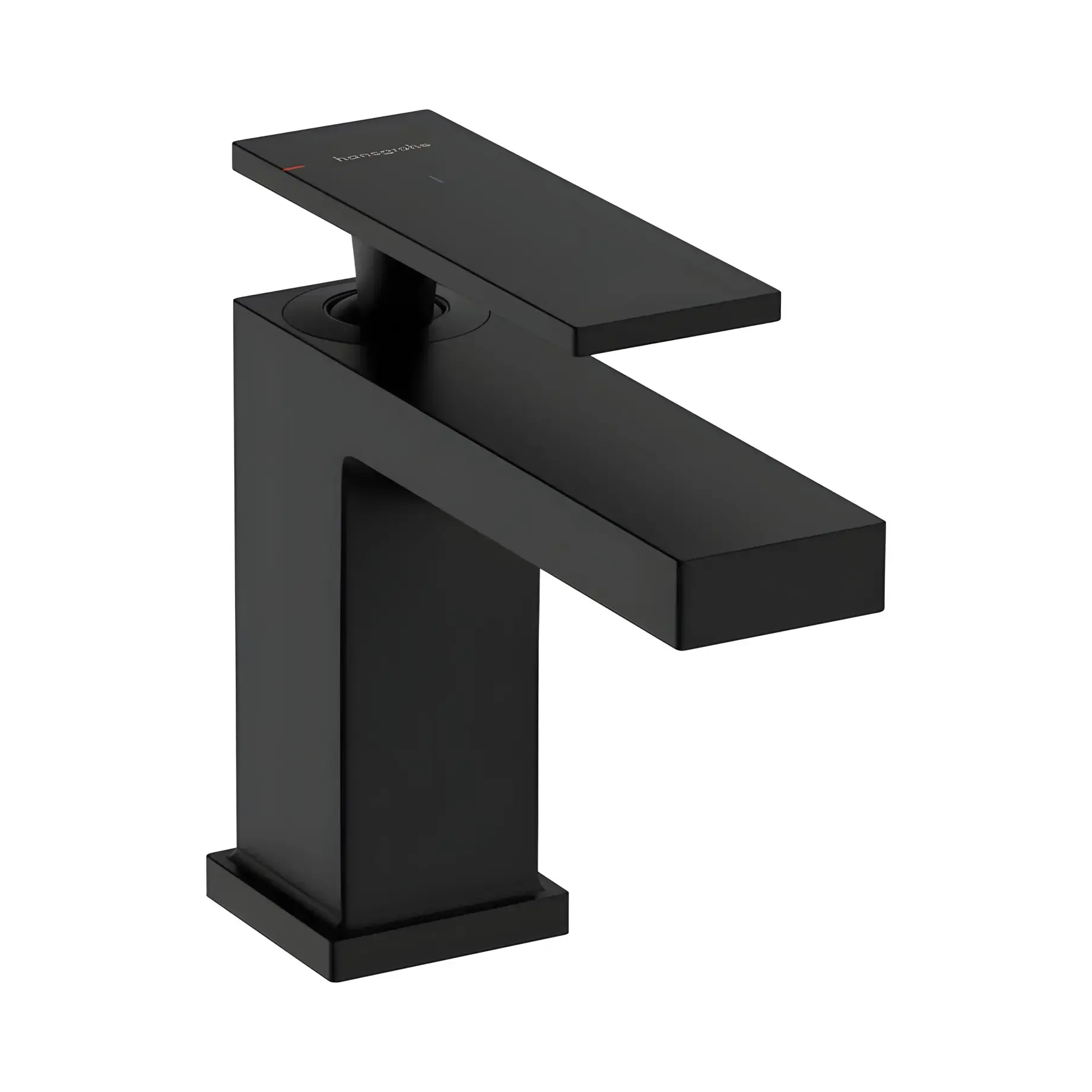 Змішувач для раковини Tecturis E Hansgrohe 73004670 Matt Black — вид на білому тлі